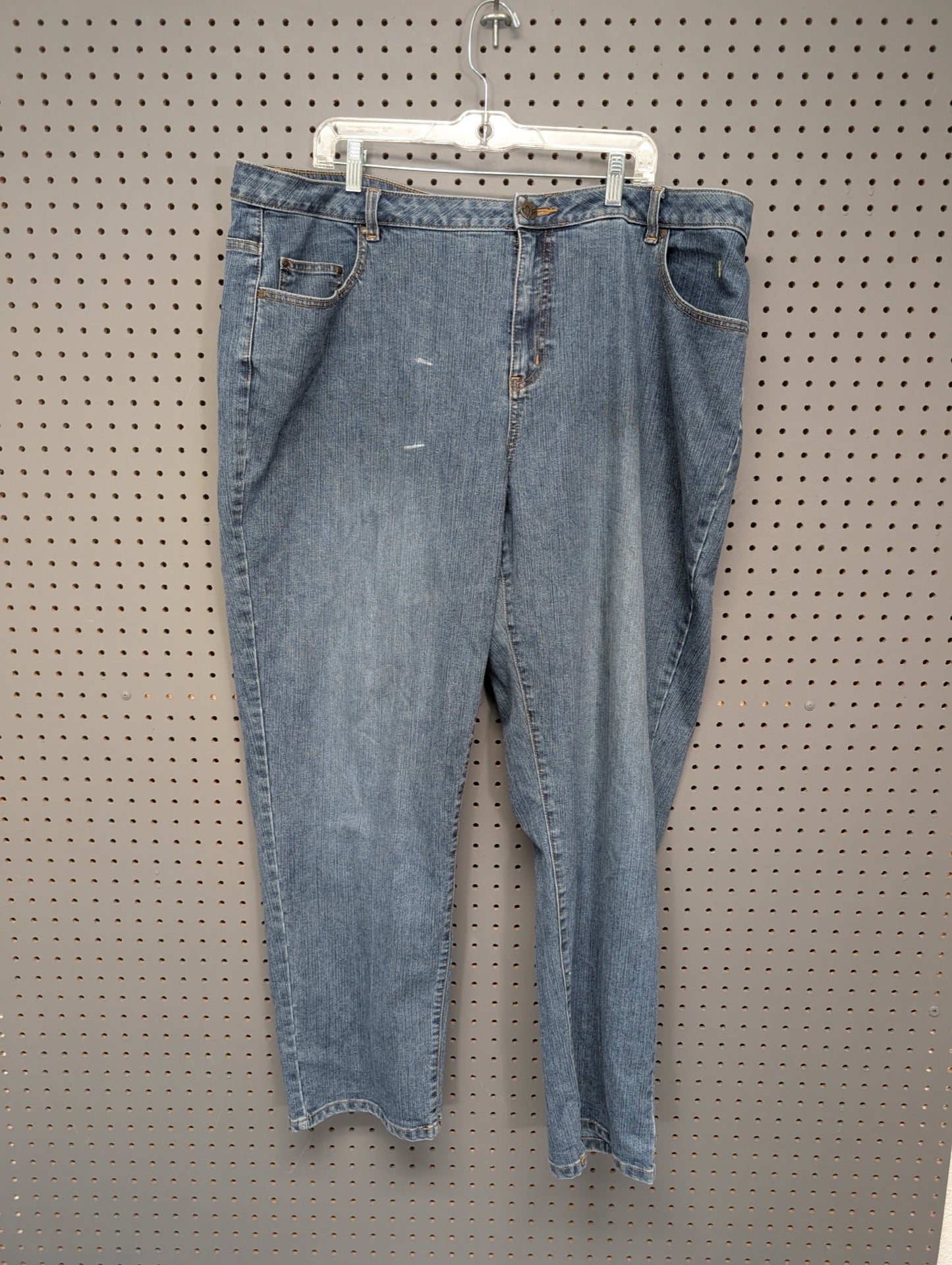 Front view of Fashion Bug straight leg jeans