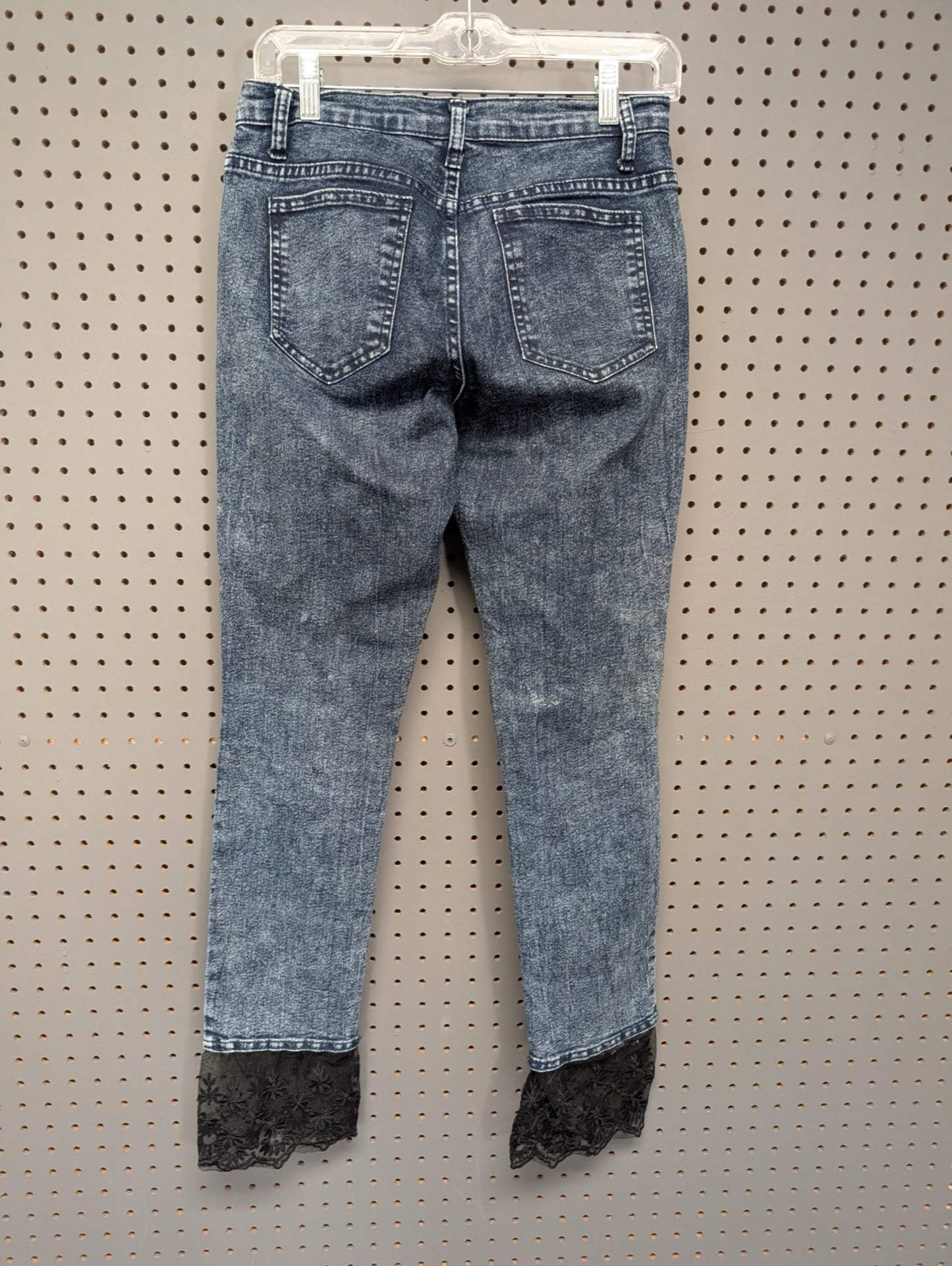 Back view of Venus front seam jeans