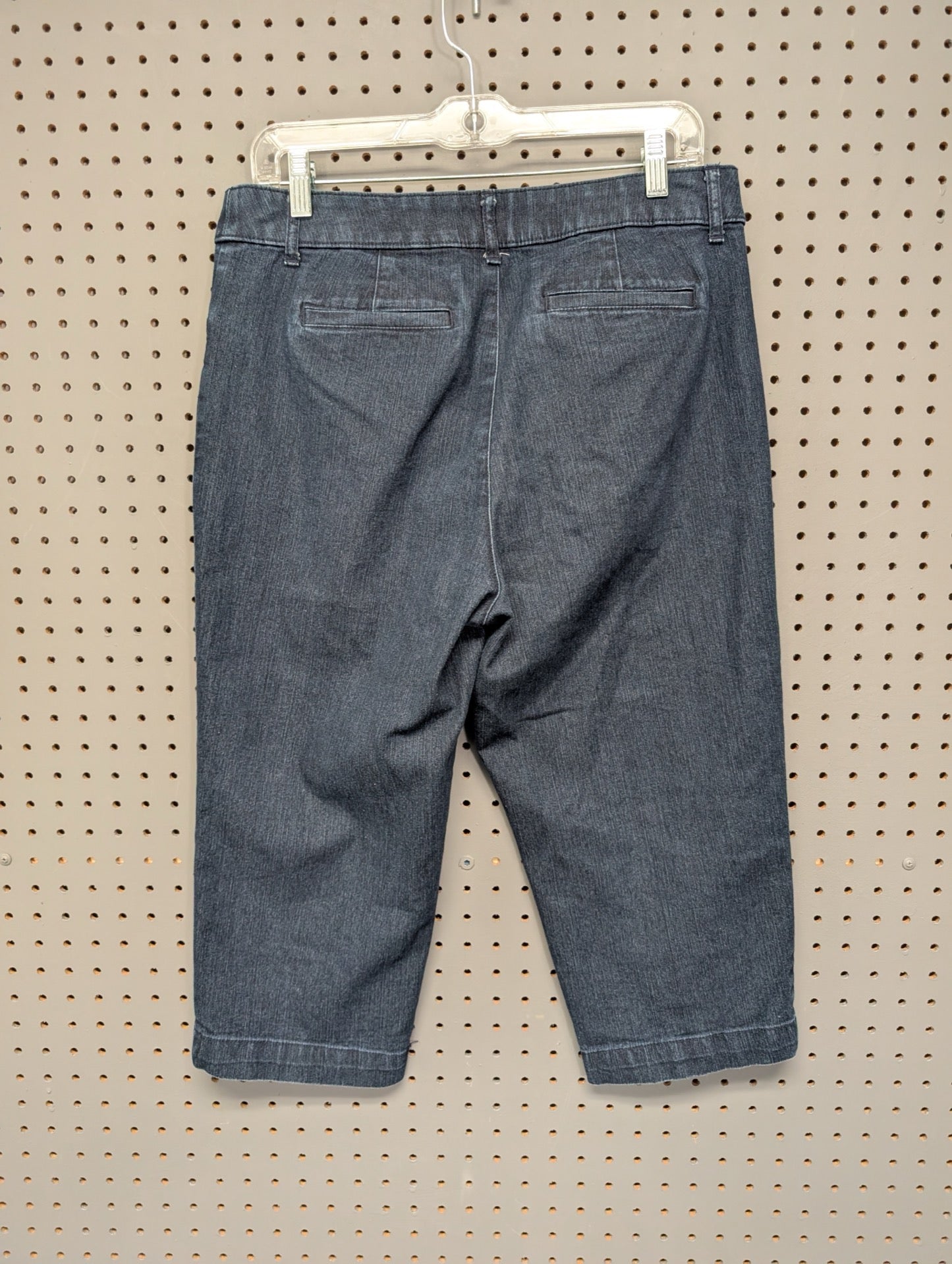 Back view of St. John's Bay capri jeans