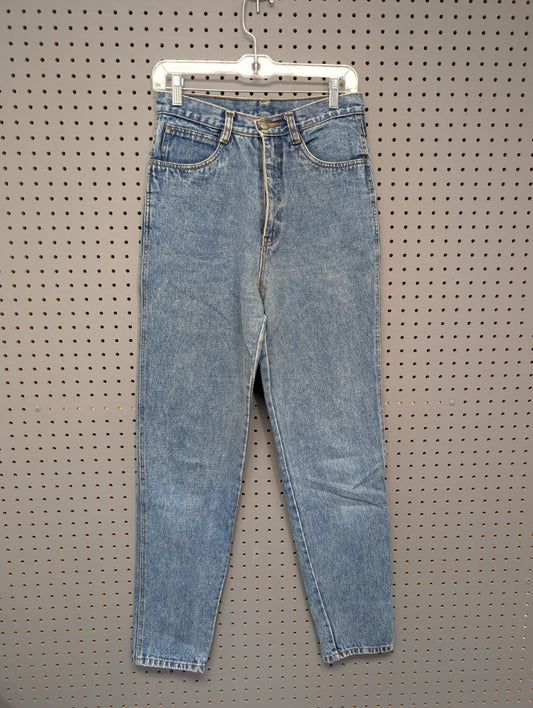 Front view of vintage Rio high waisted jeans