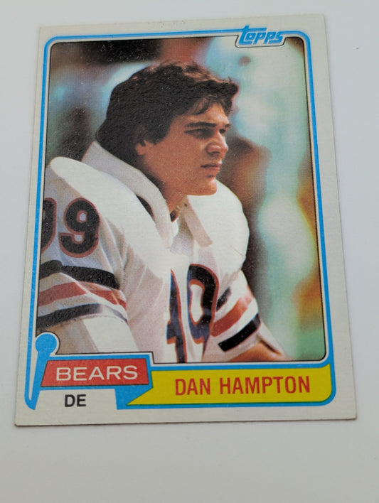Front view of 1981 Topps Dan Hampton football card