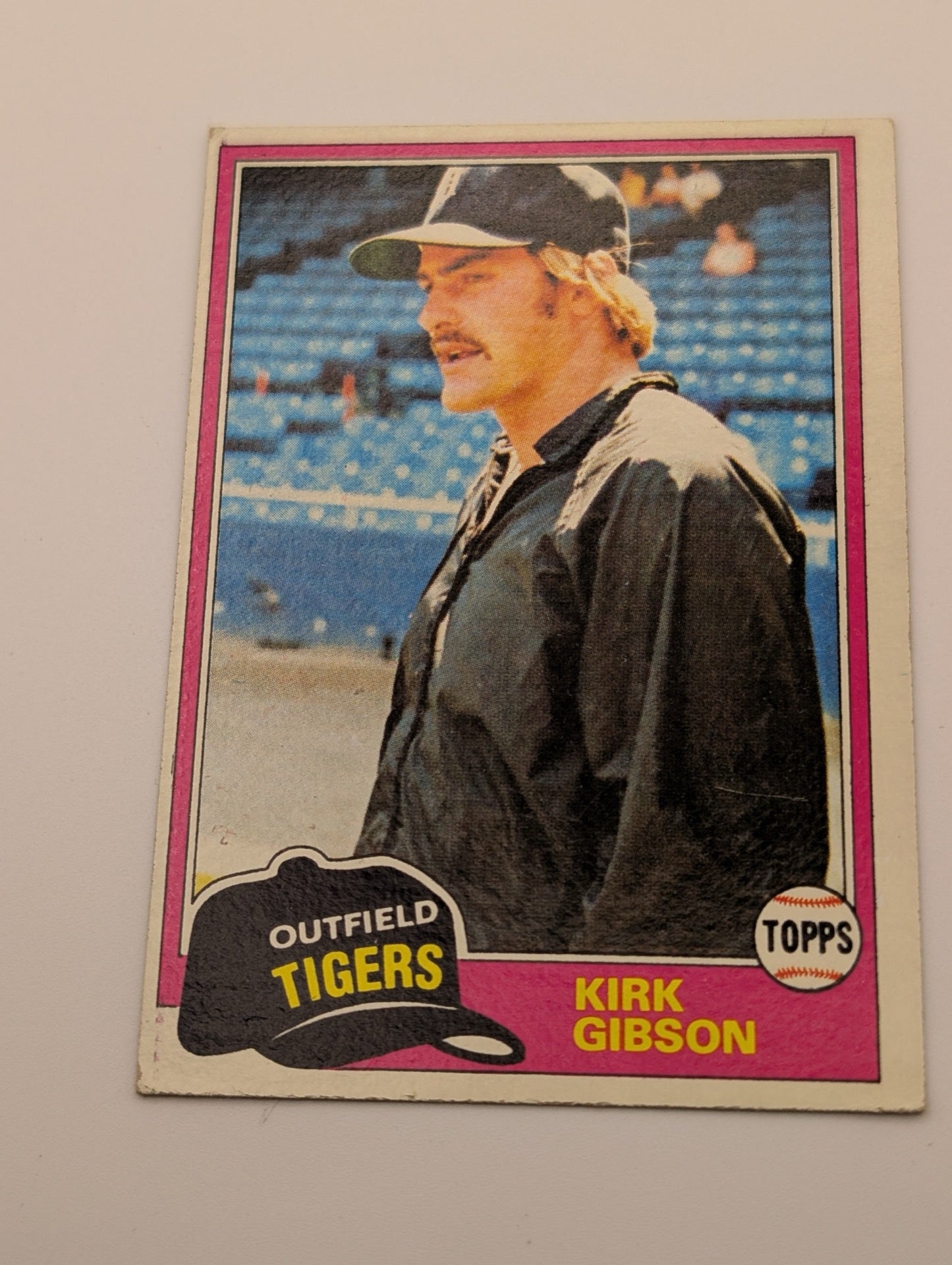 Front of 1981 Topps Kirk Gibson #315 baseball card