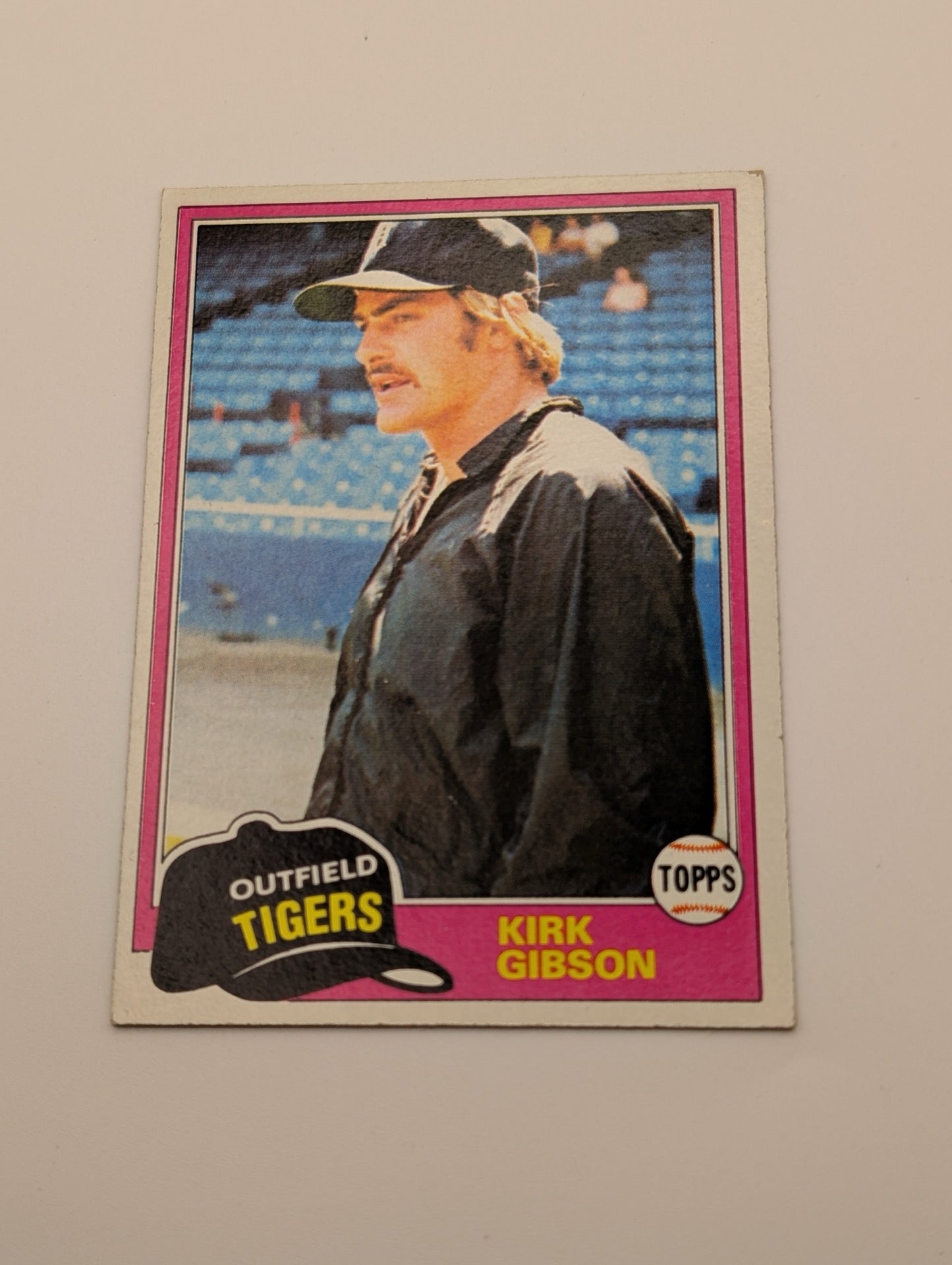 Front of 1981 Topps Kirk Gibson #315 baseball card