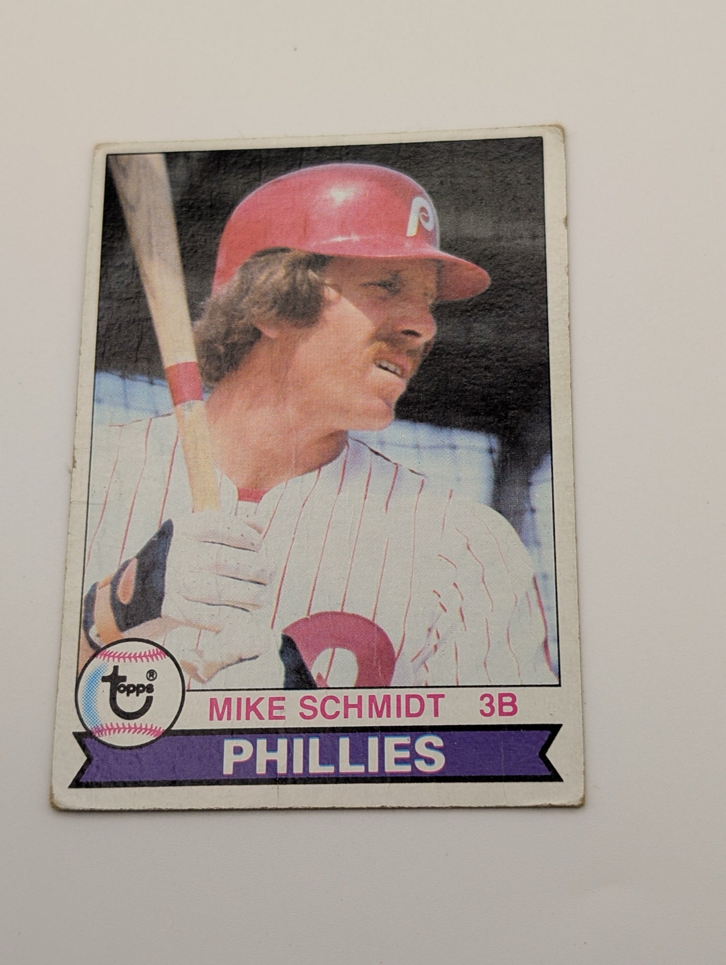 Front of 1979 Topps Mike Schmidt baseball card