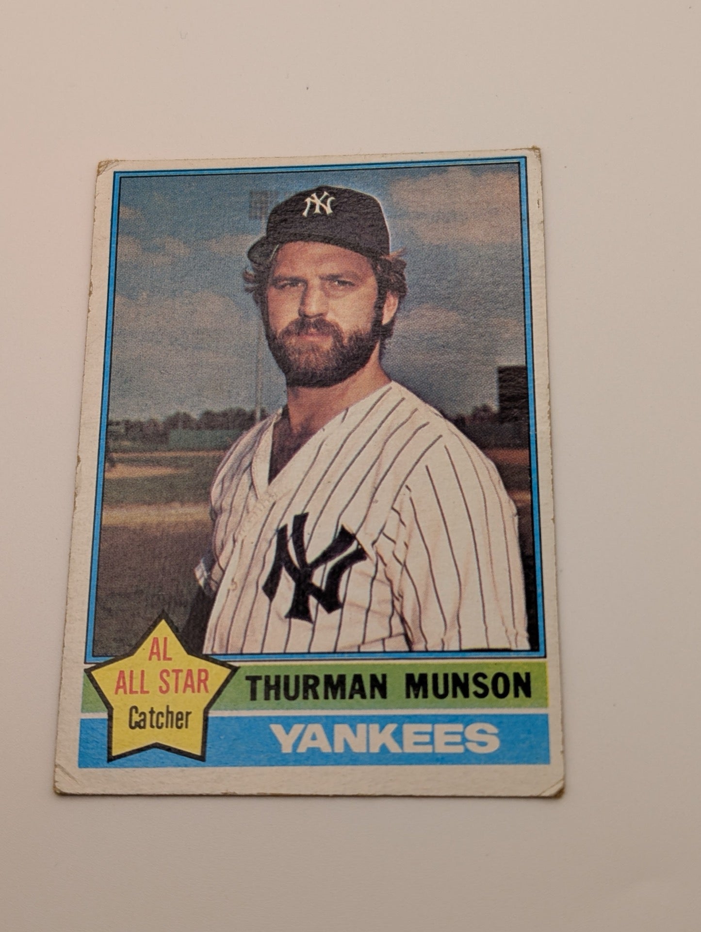 Front of 1976 Topps Thurman Munson #650 baseball card