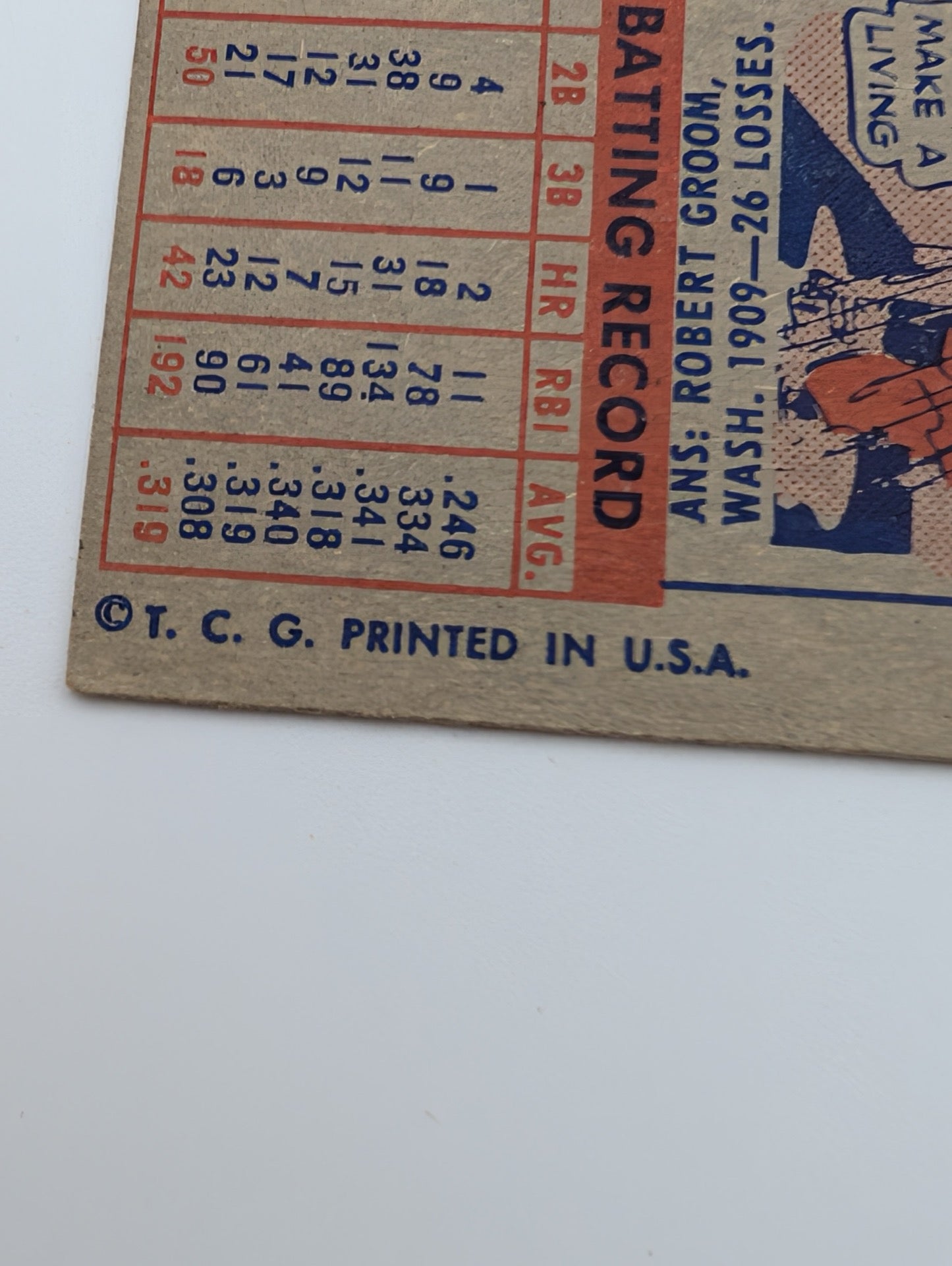 Bottom back of 1957 Topps Bill Skowron card