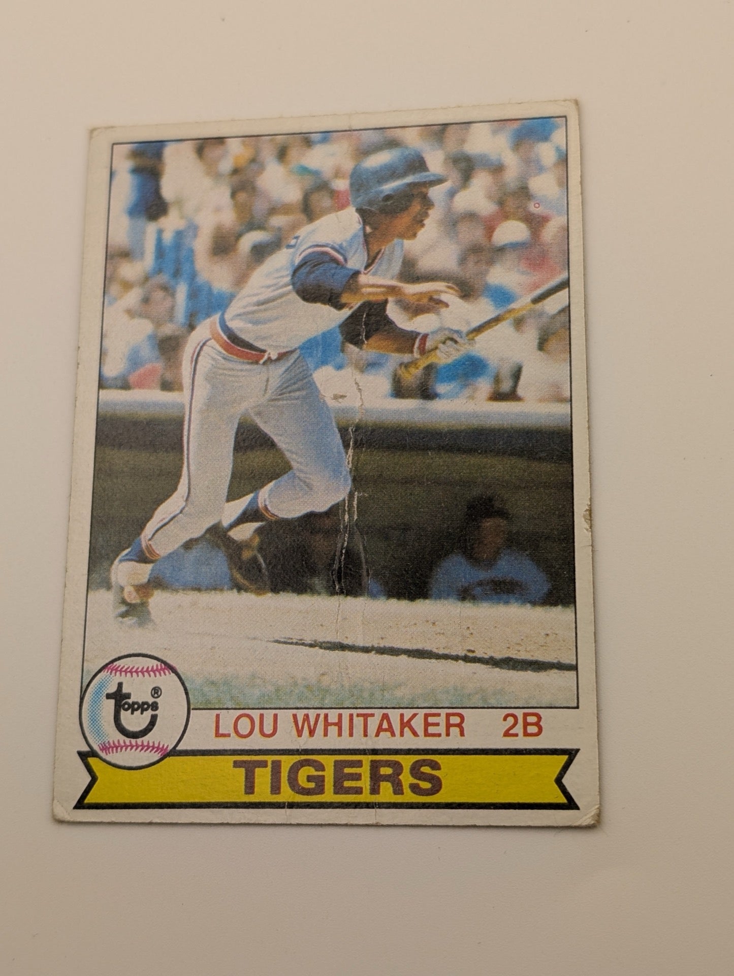Front of 1979 Topps Lou Whitaker #123 baseball card