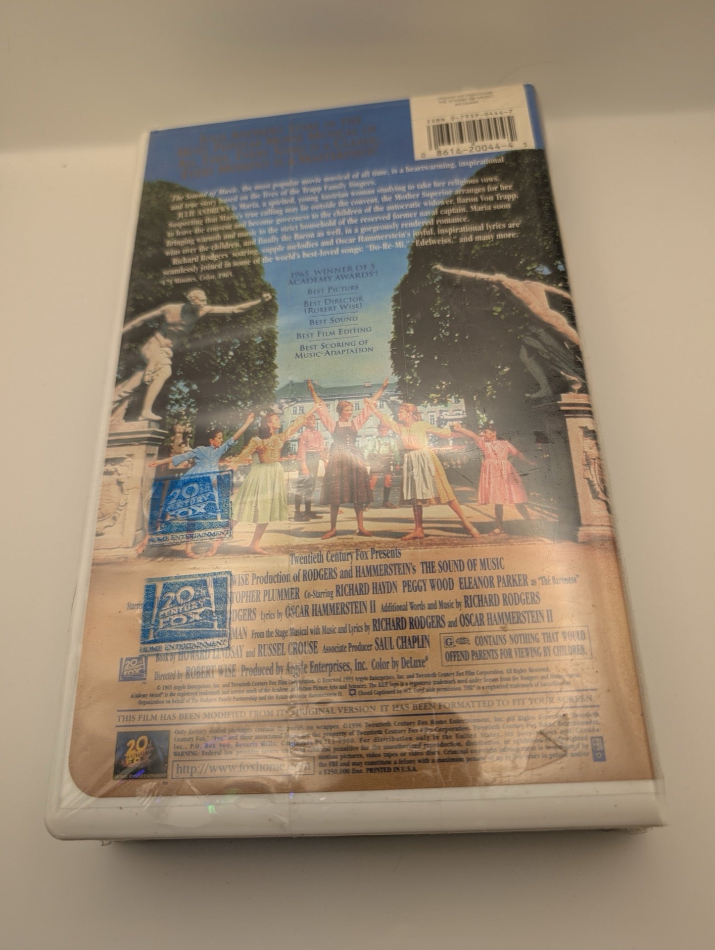 Back cover of sealed Sound of Music VHS