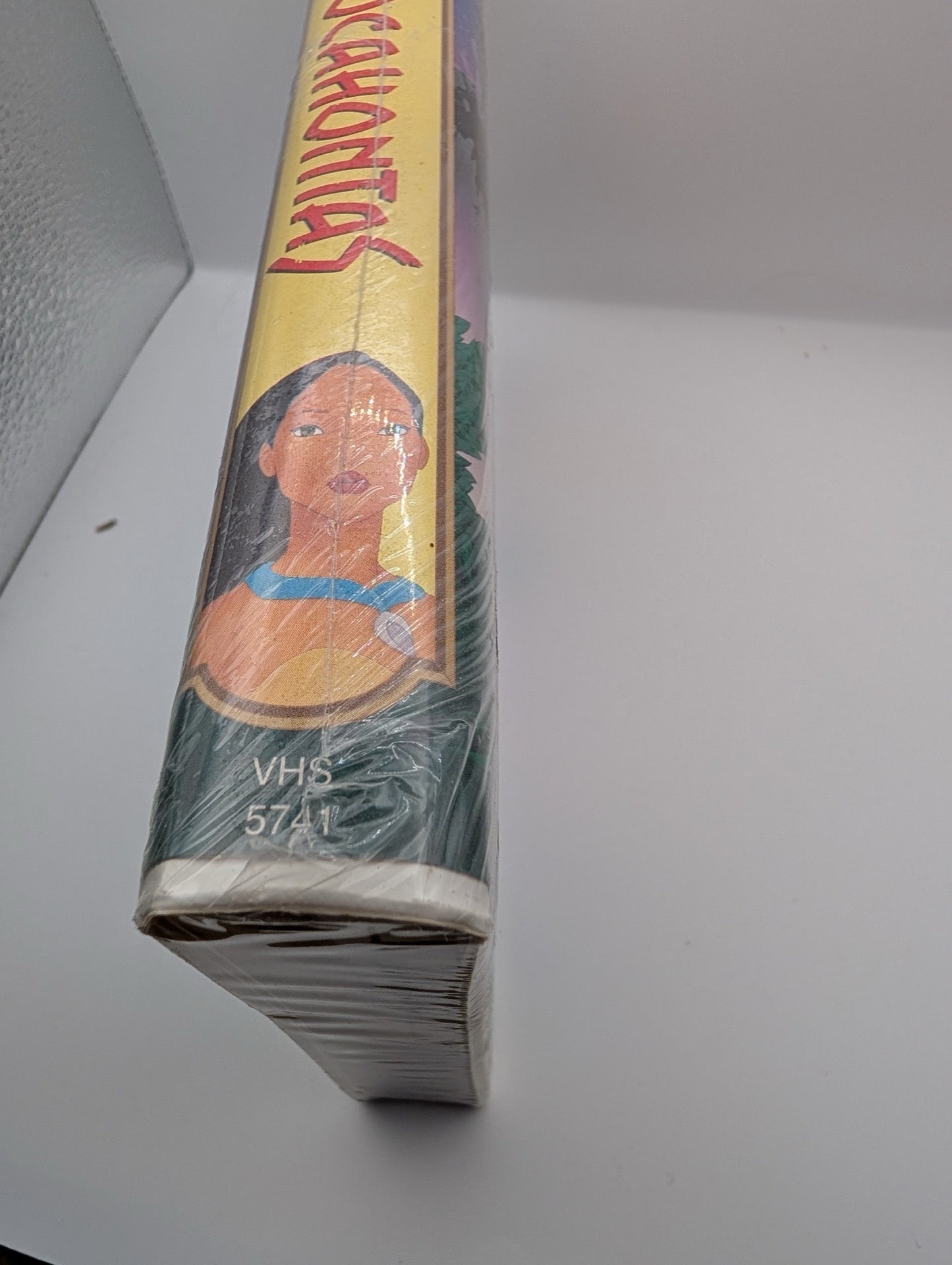 Spine of sealed Pocahontas VHS