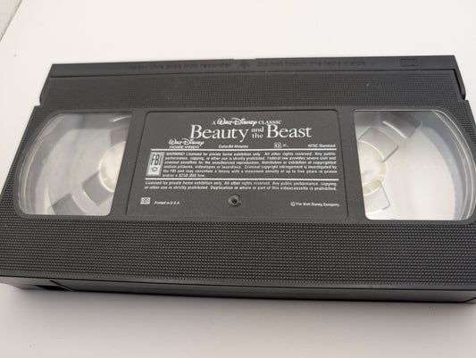 Front of Beauty and the Beast VHS cassette