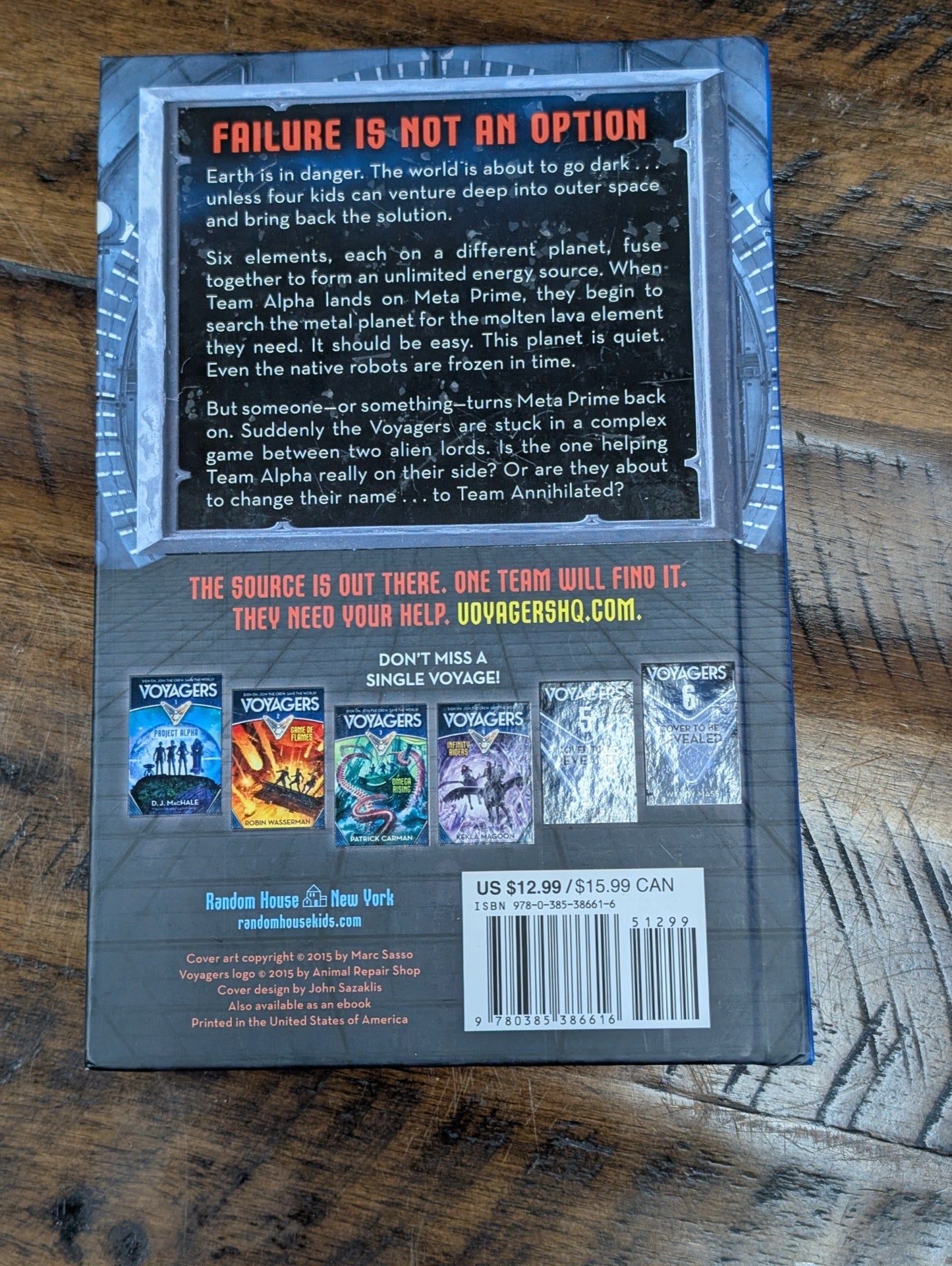 Voyagers Game of Flames Back Cover
