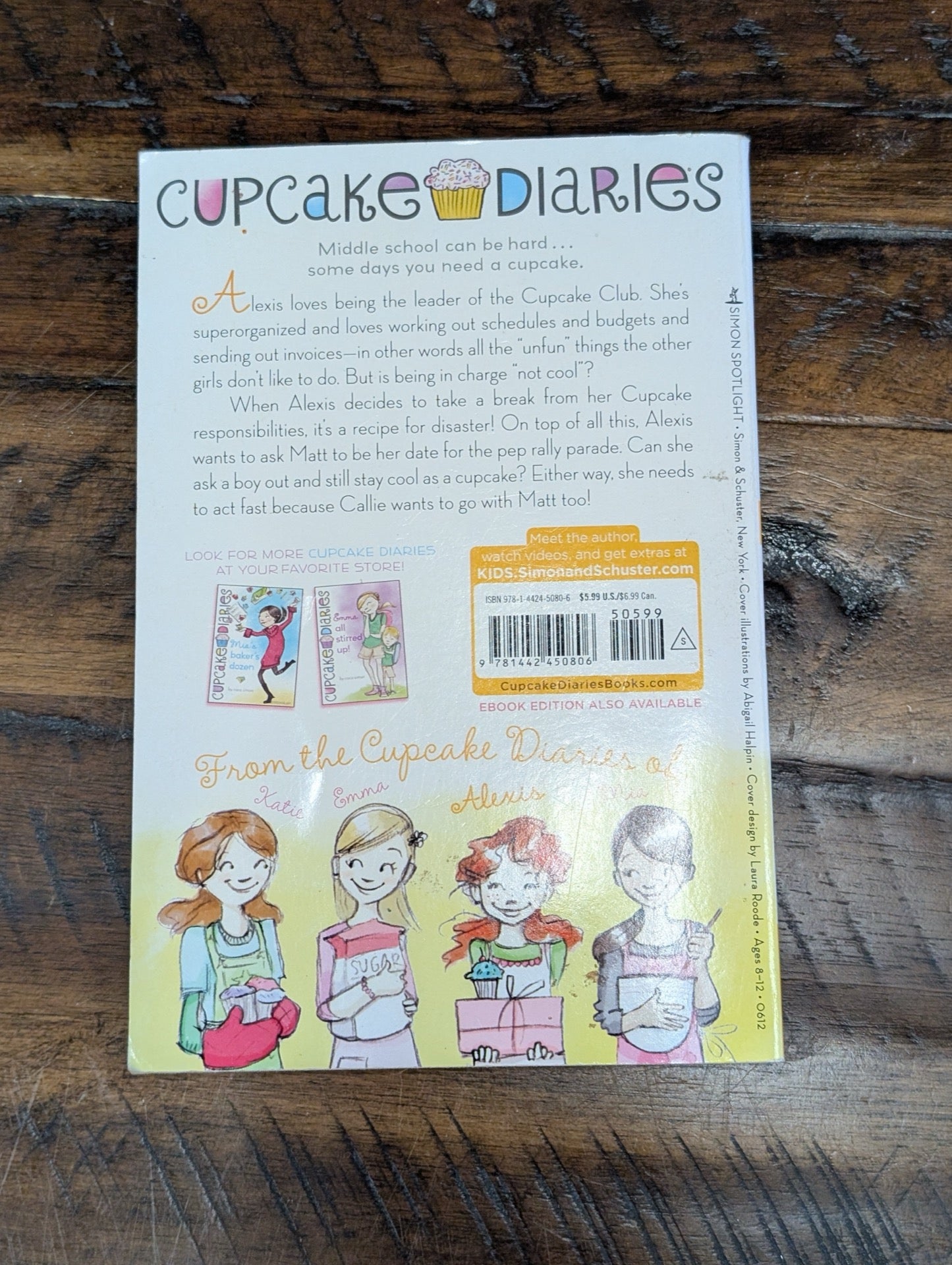 Cupcake Diaries Alexis Back Cover