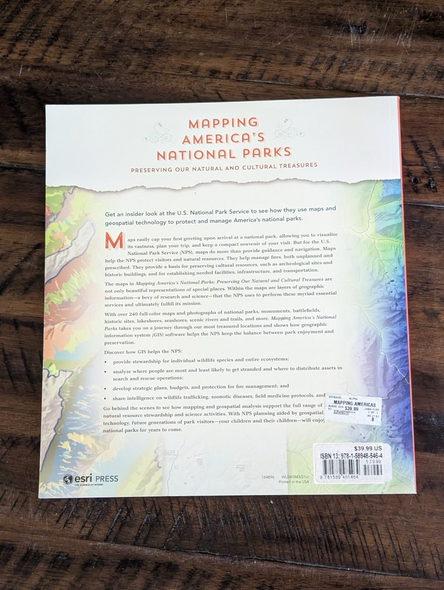 Mapping National Parks Back Cover