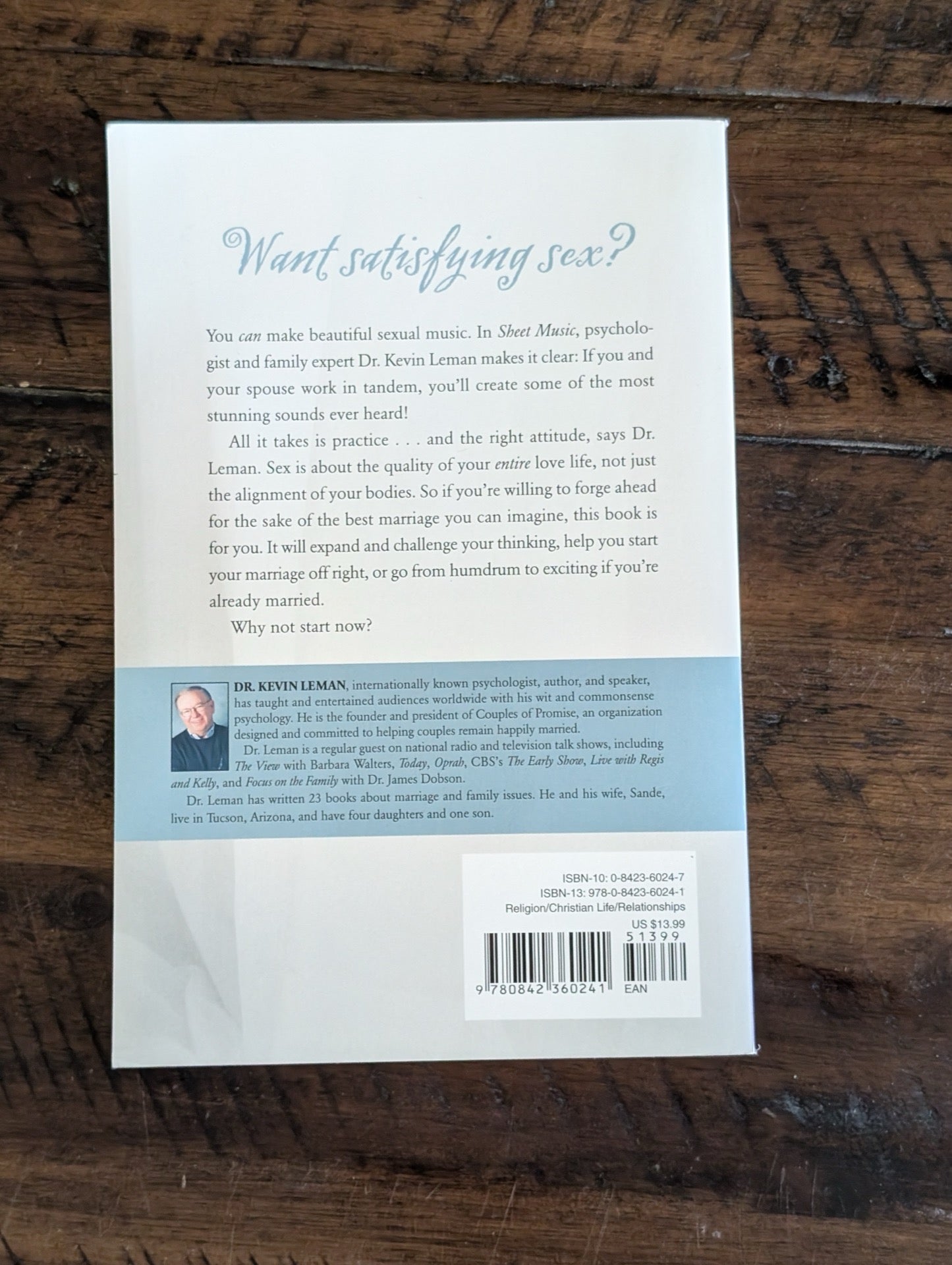 Sheet Music Back Cover
