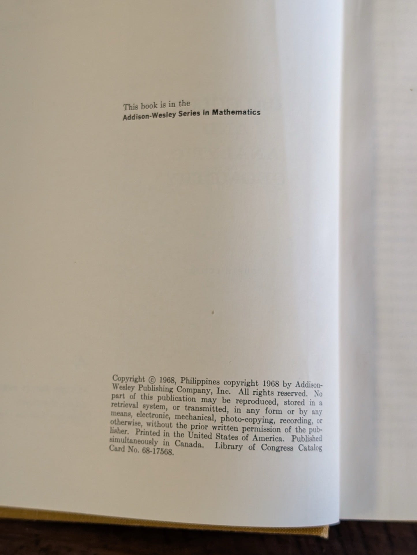 Vintage Math Textbook Copyright