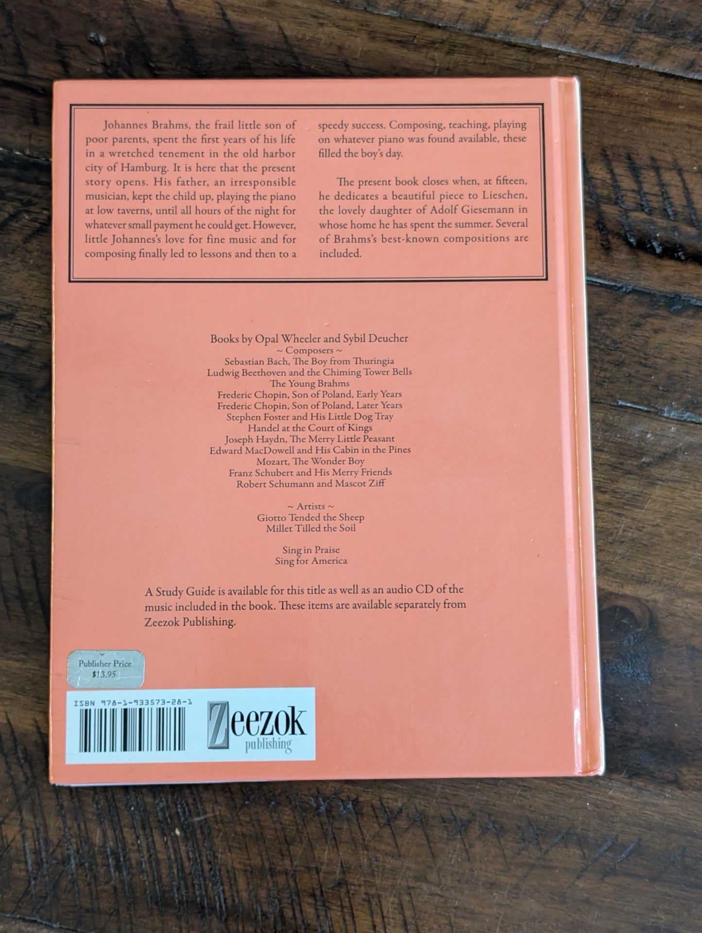 The Young Brahms Back Cover