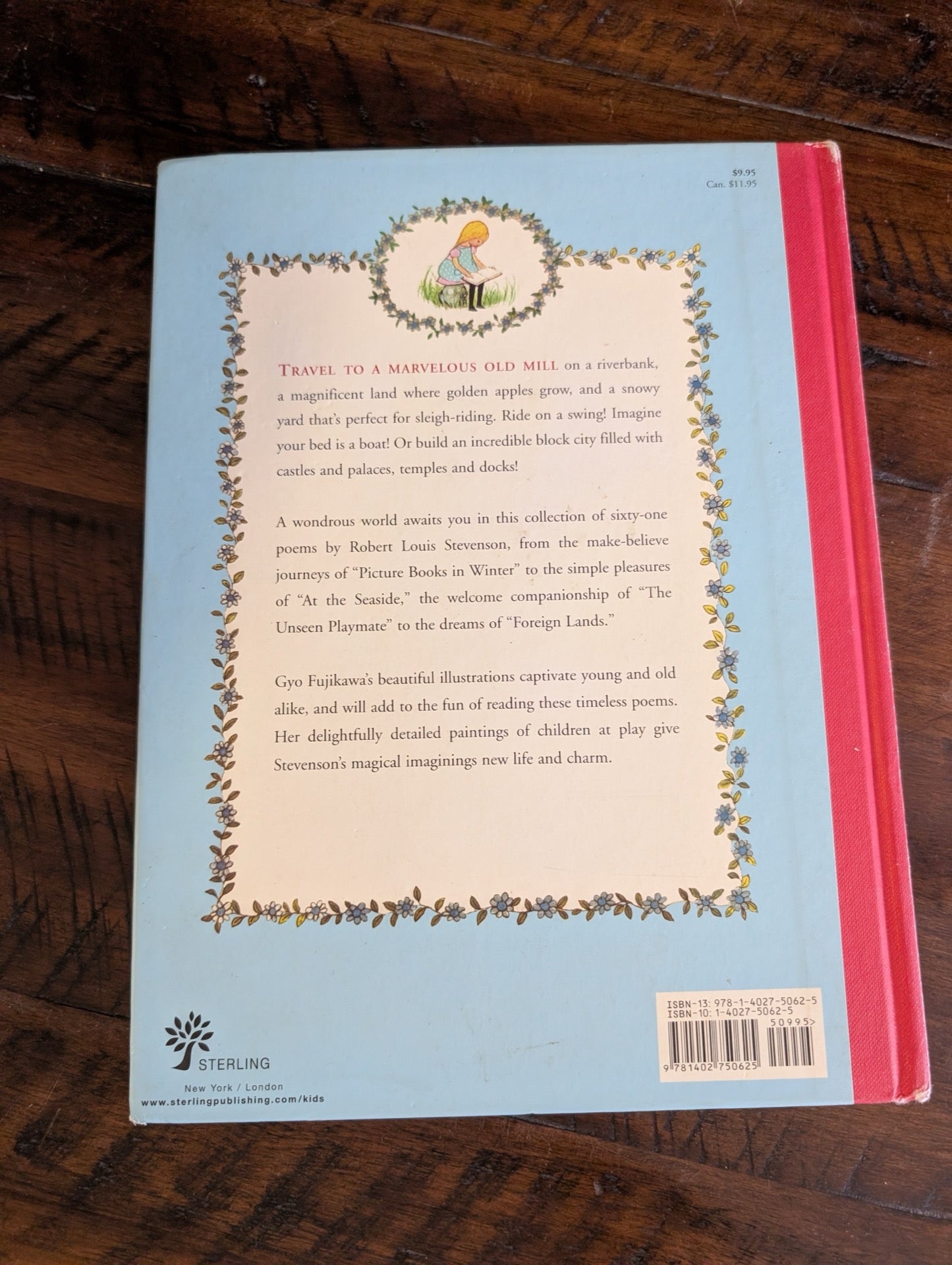 Back cover with poem excerpt