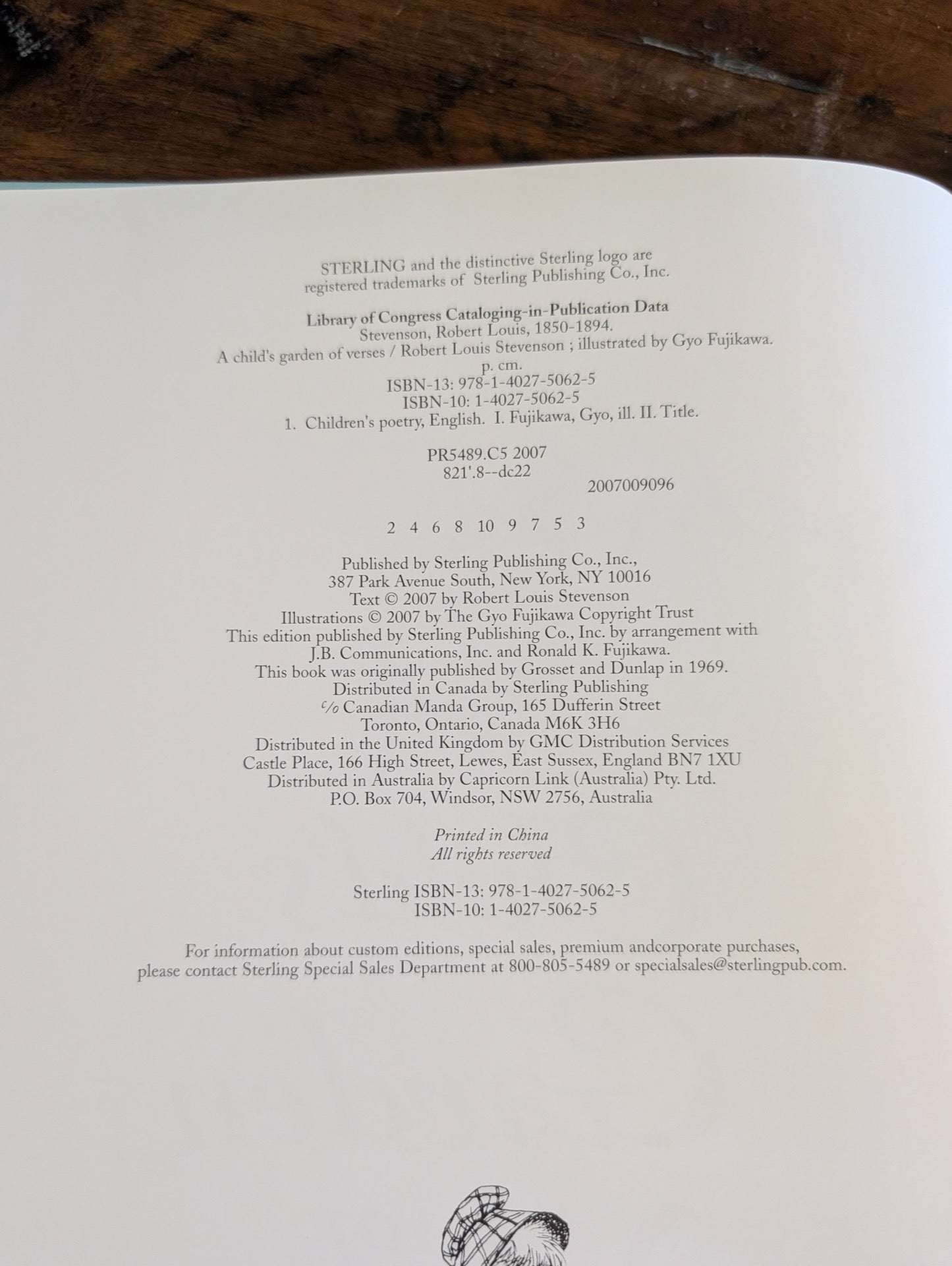 Copyright page details 2007 edition