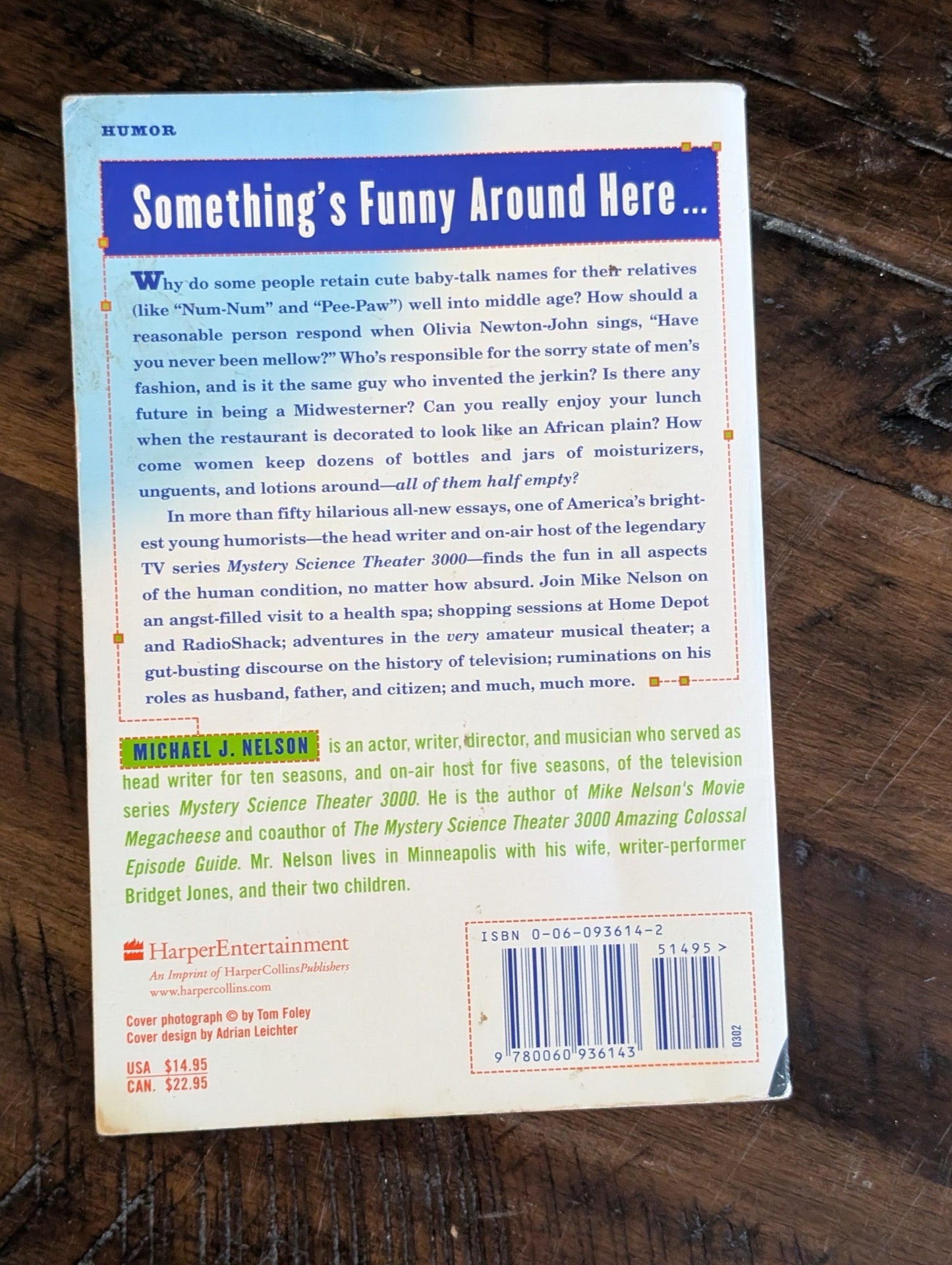 Back cover with book summary