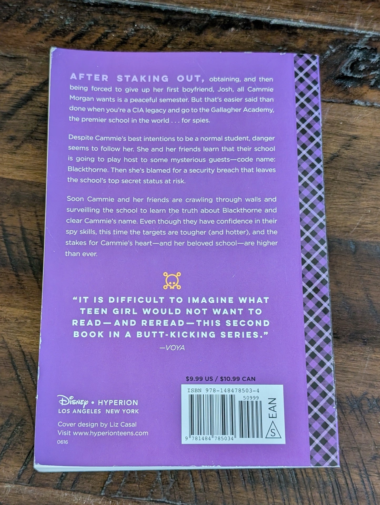 Back cover with synopsis