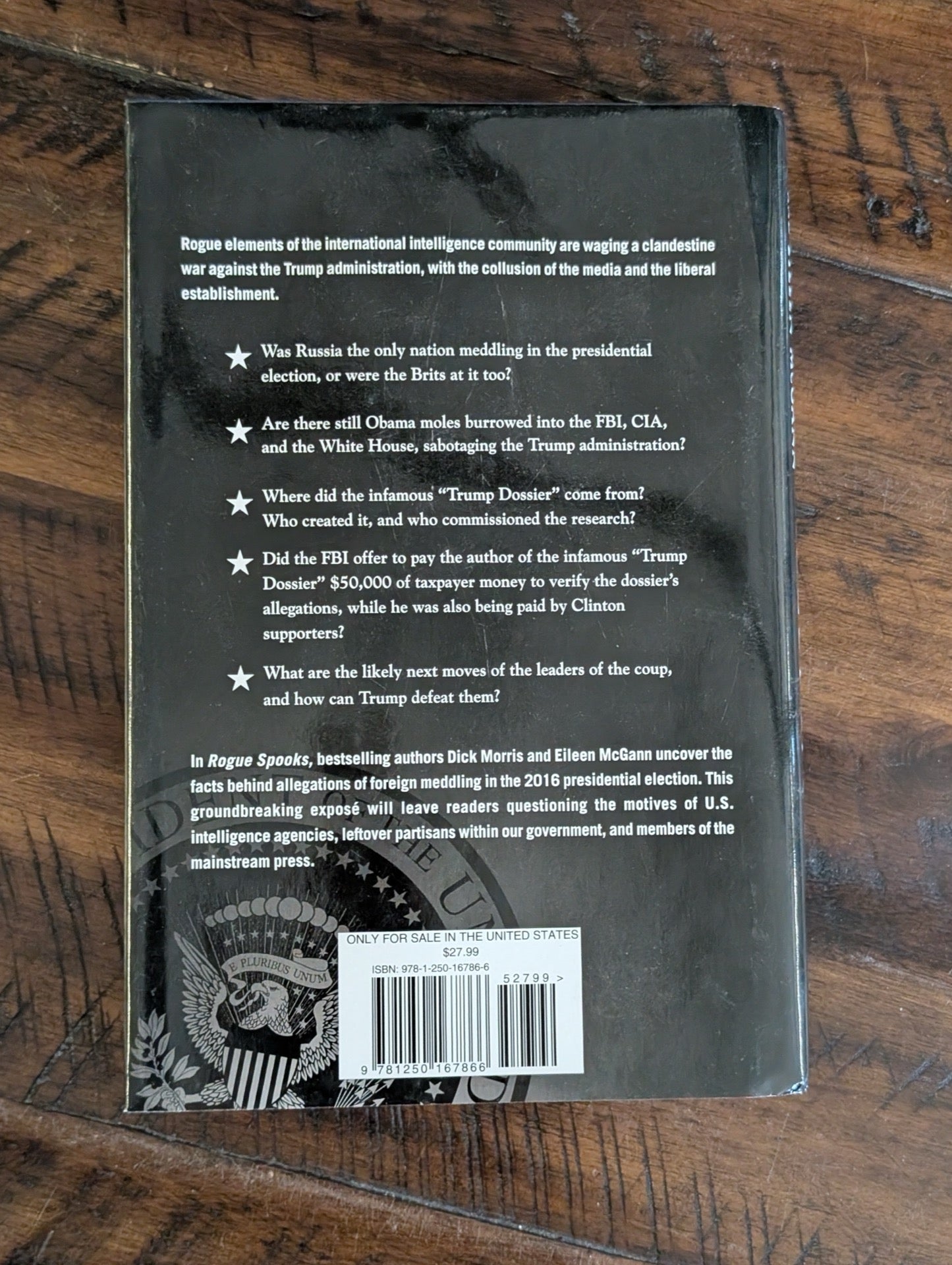 Back cover with synopsis