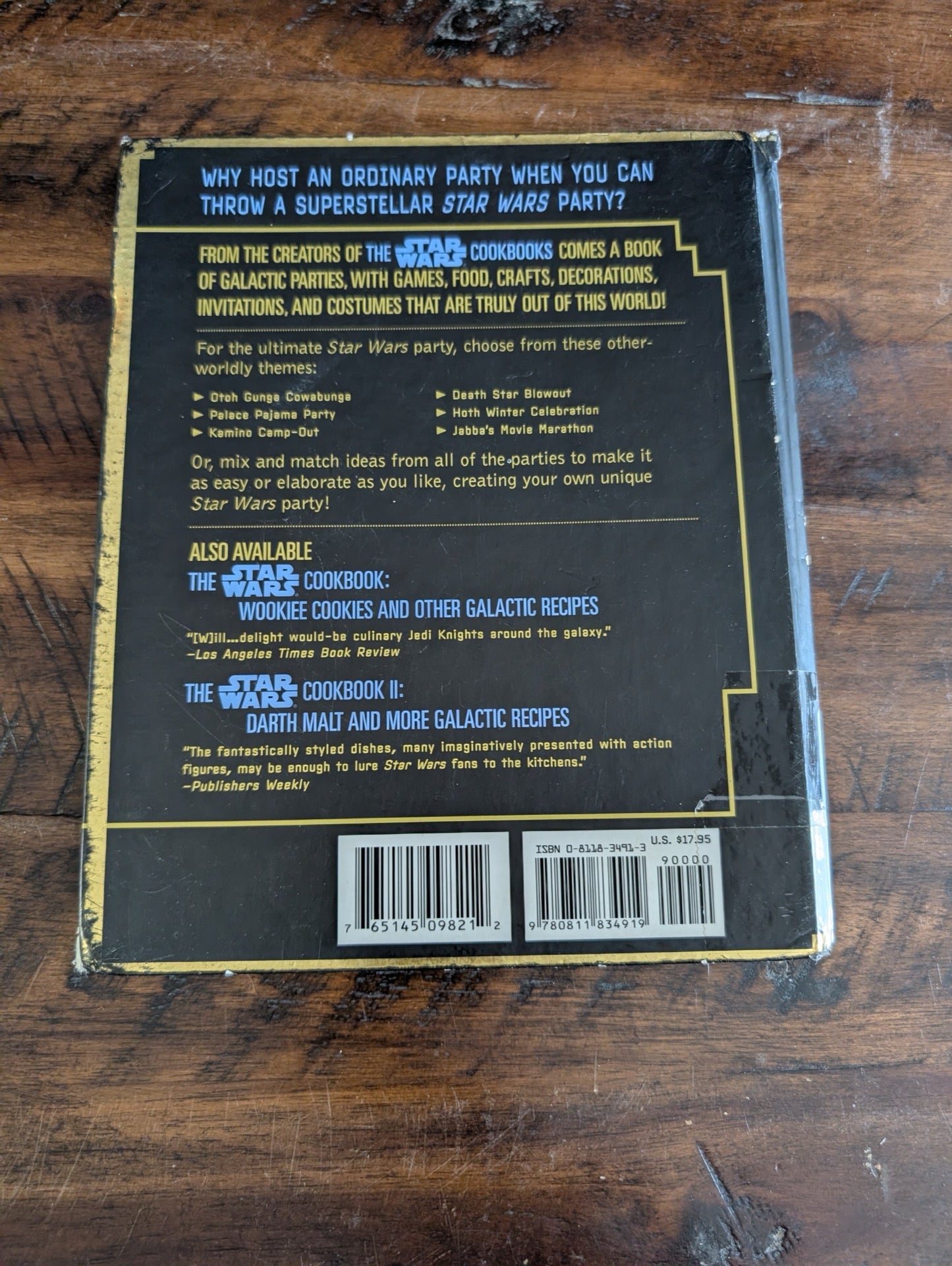 The Star Wars Party Book Back Cover