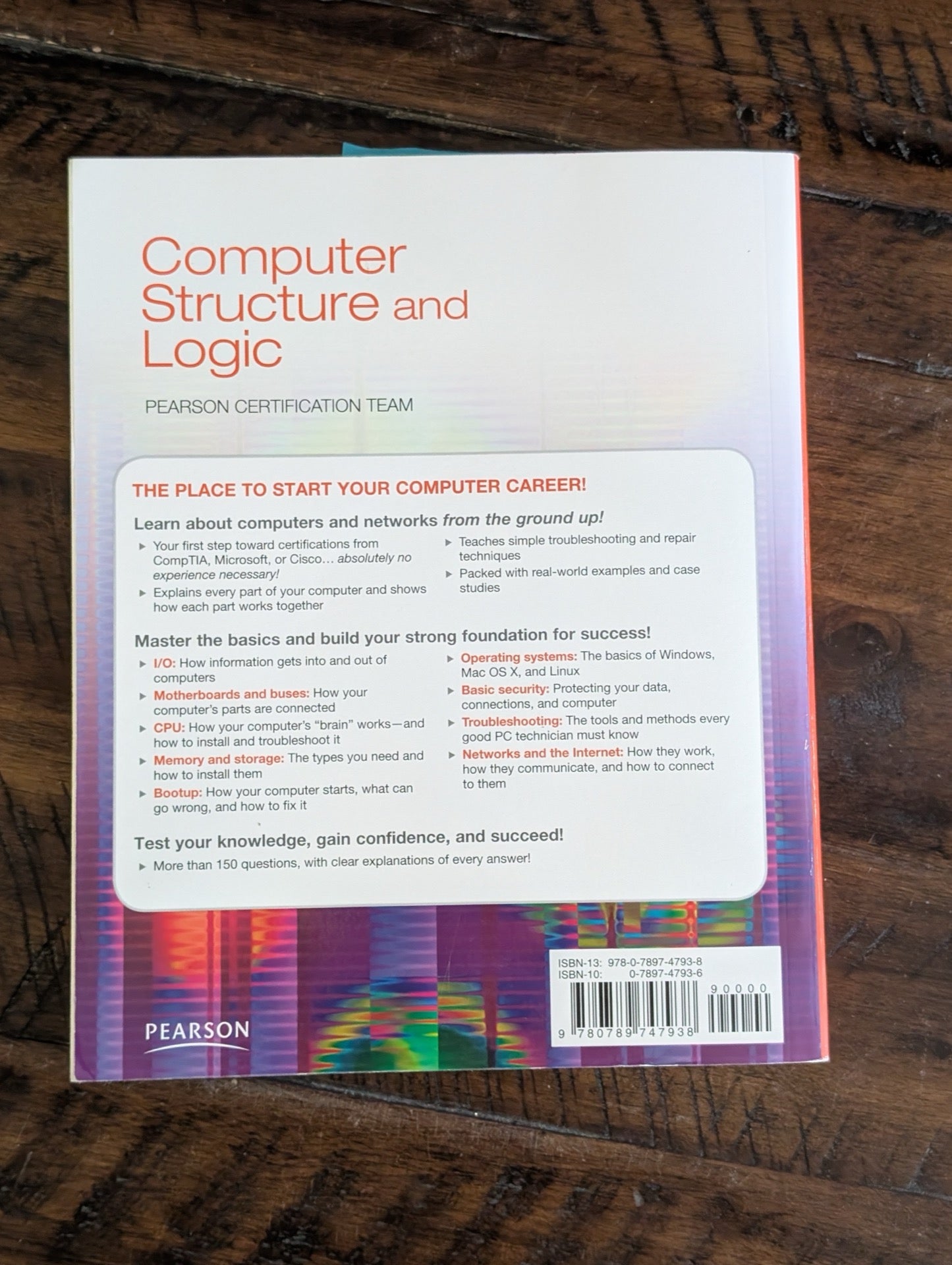 Computer Structure and Logic Back Cover