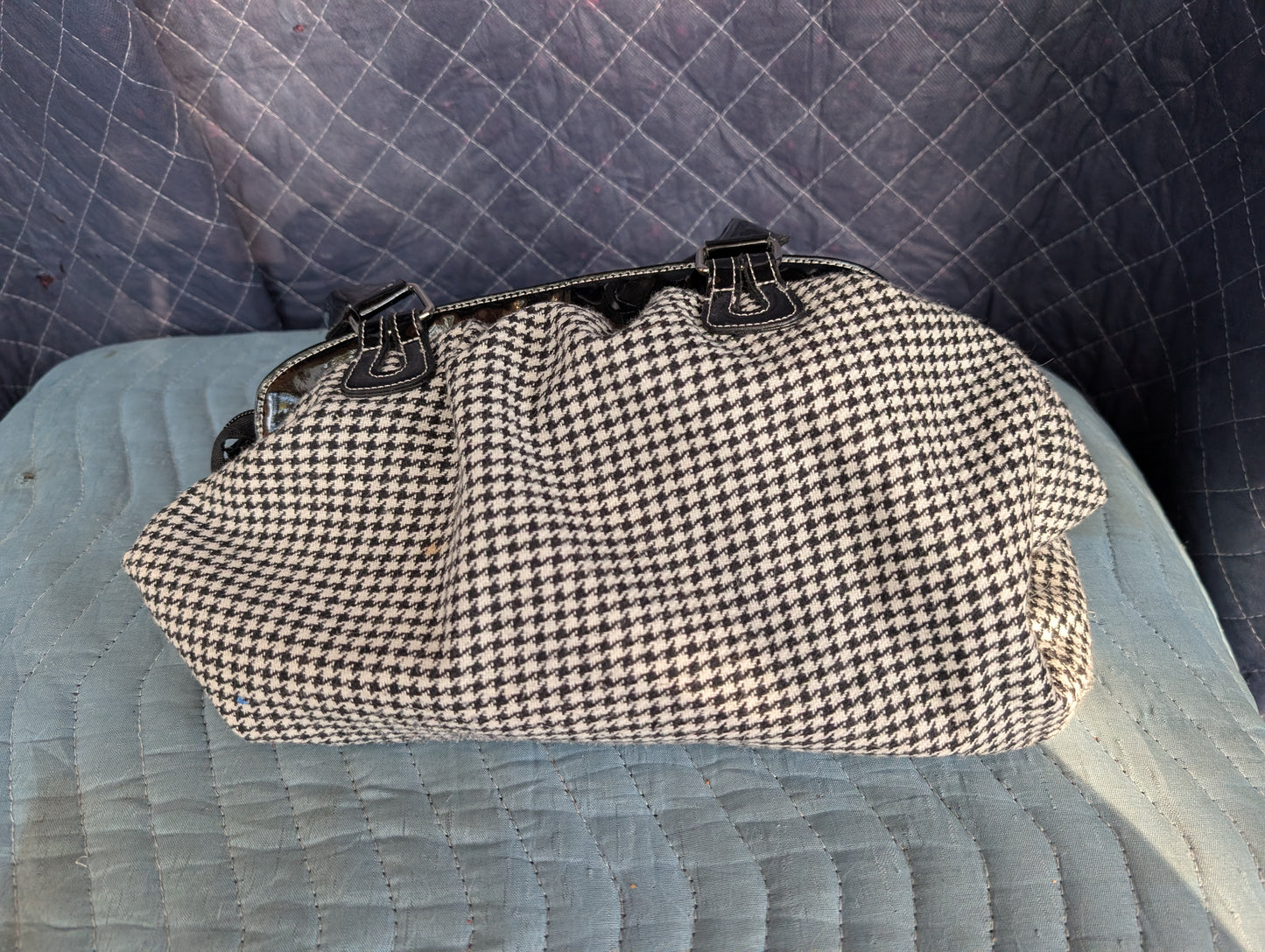 Houndstooth handbag