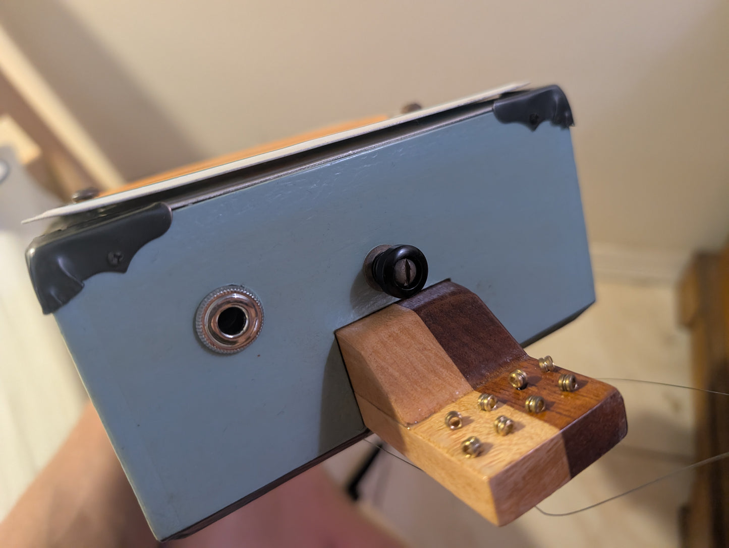 Handcrafted custom six string electric guitar