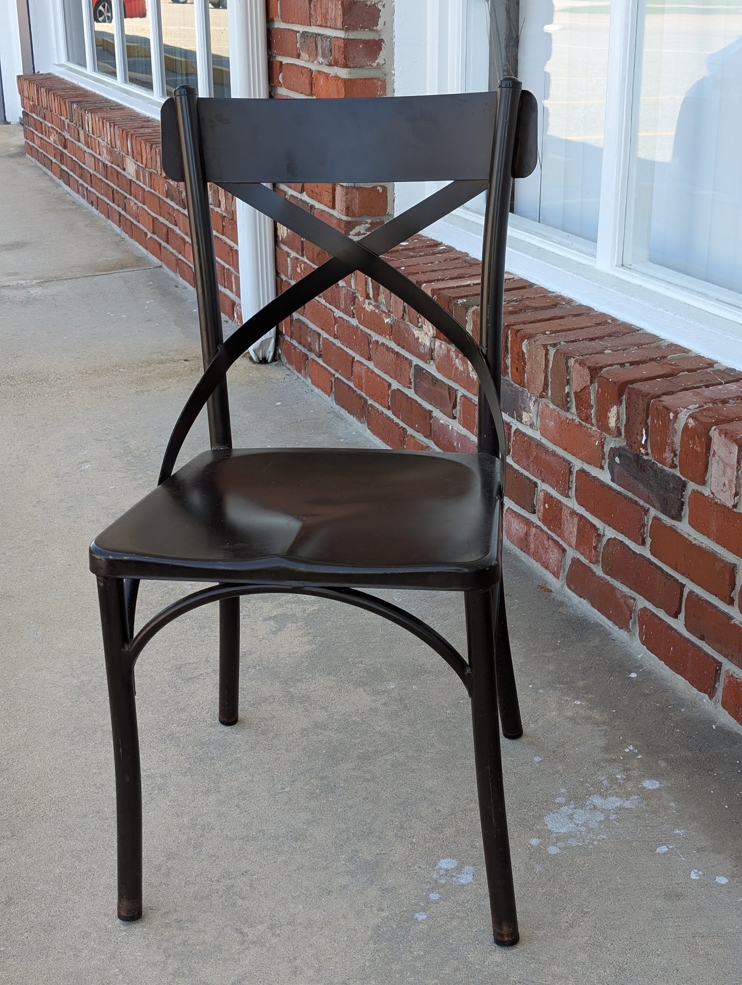 Cross-Back Outdoor, Commercial, Bistro/Event Chair - Metal