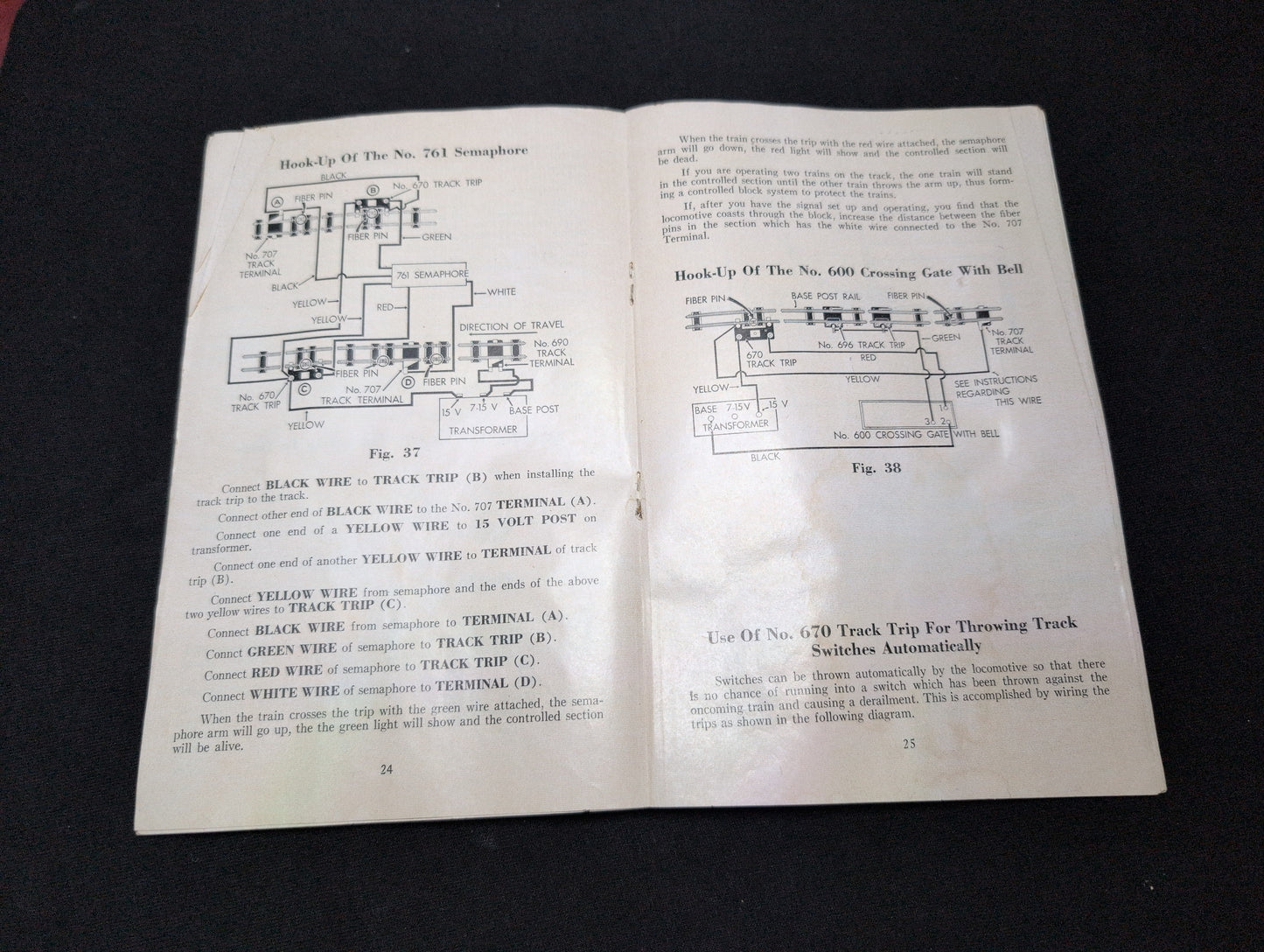Vintage Gilbert American Flyer Instruction Book 3/16" Scale Trains Manual