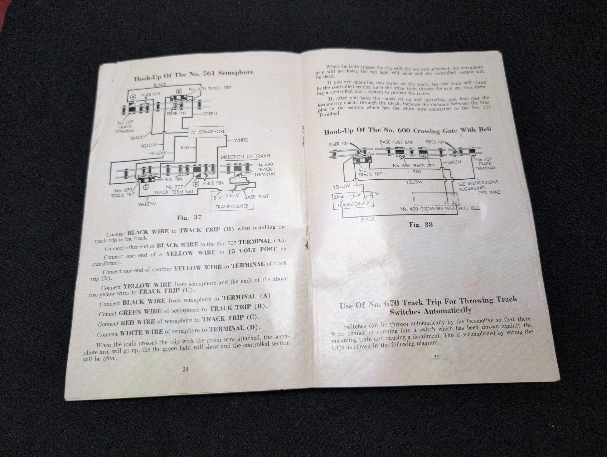 Vintage Gilbert American Flyer Instruction Book 3/16" Scale Trains Manual