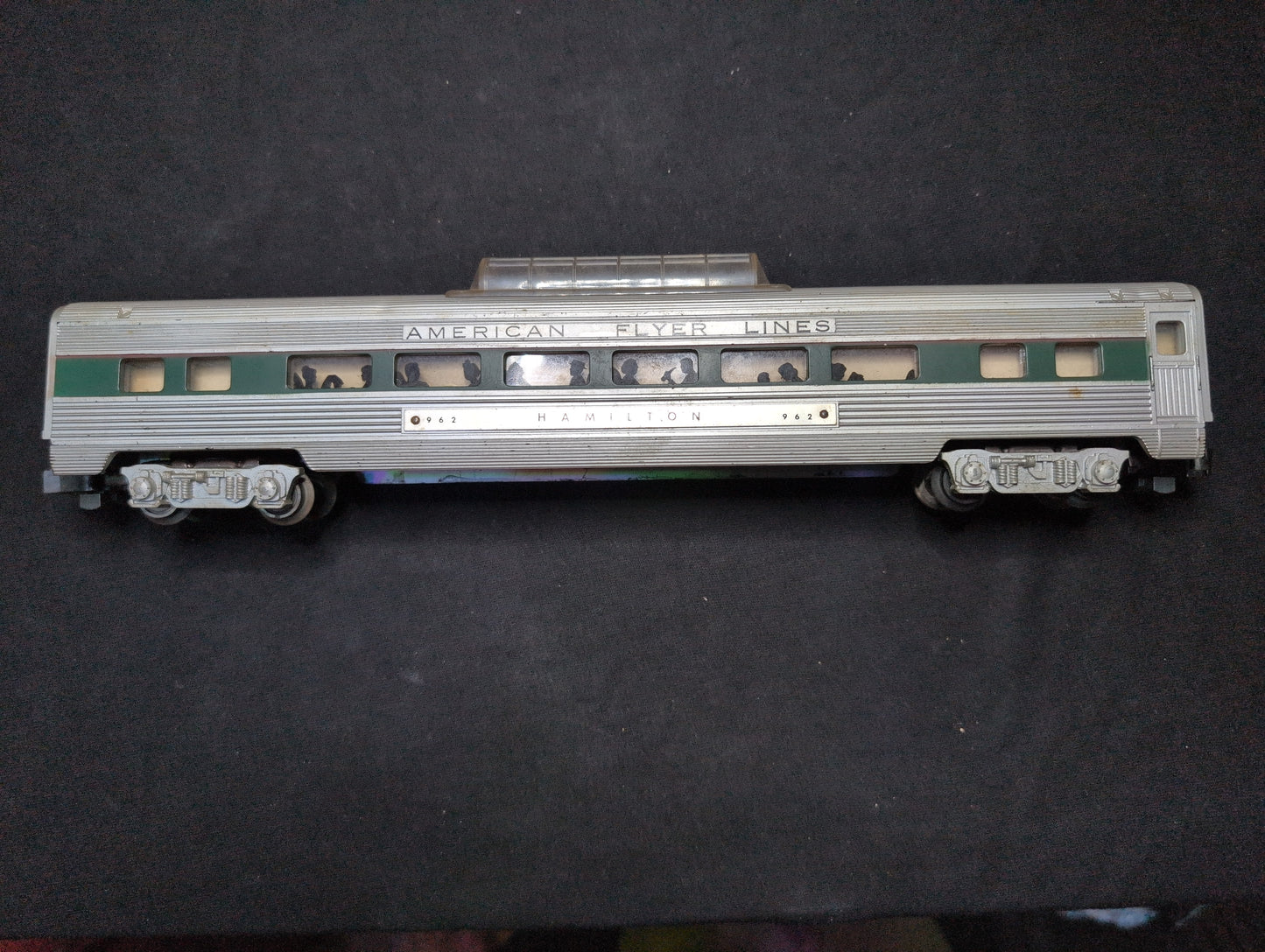Vintage Gilbert American Flyer #962 "Hamilton" Vista Dome Car S-Gauge w/ Box