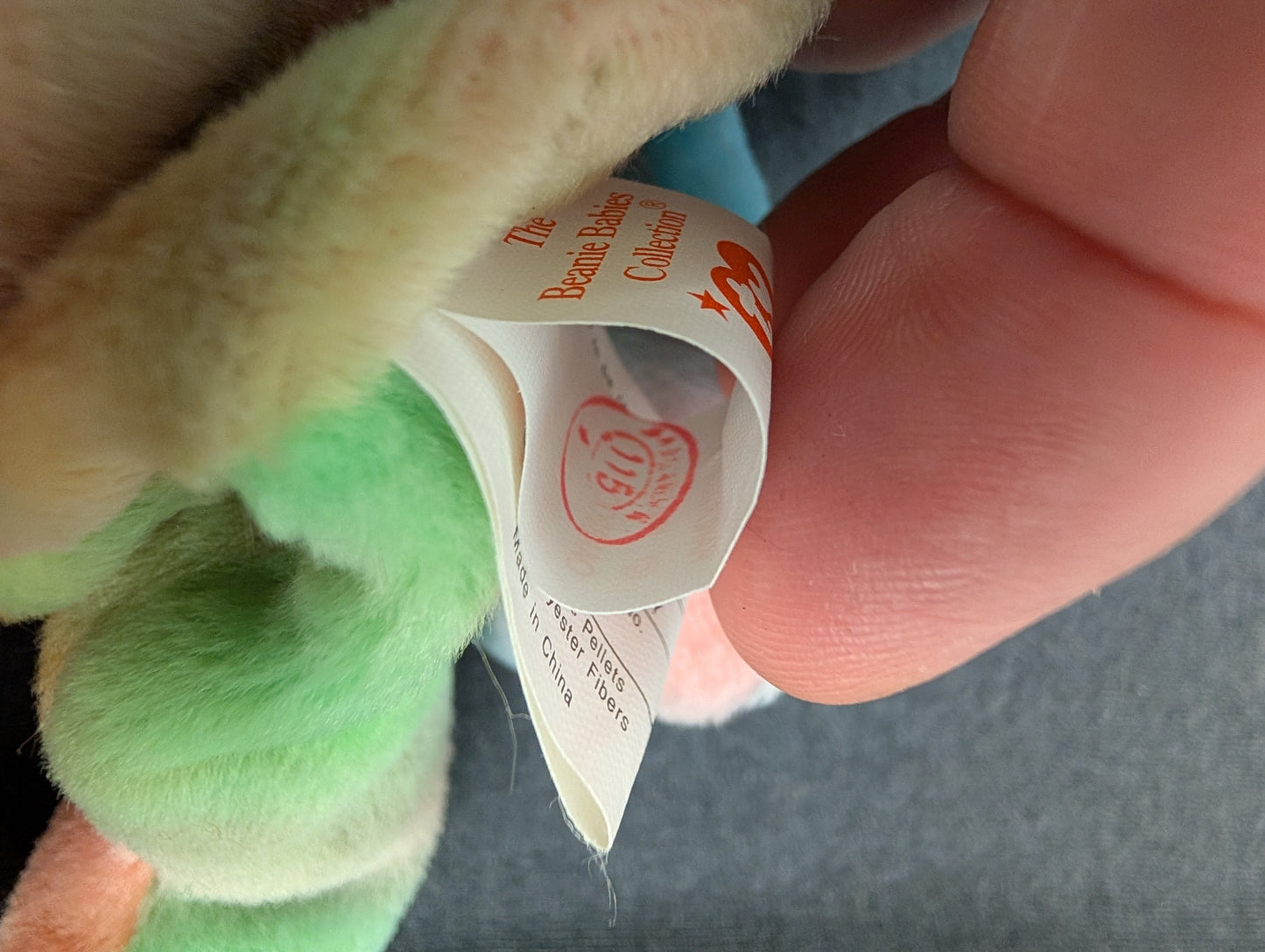 Peace the Bear - Ty Beanie Babies (Tie Dye, 1996, Plush Toy)