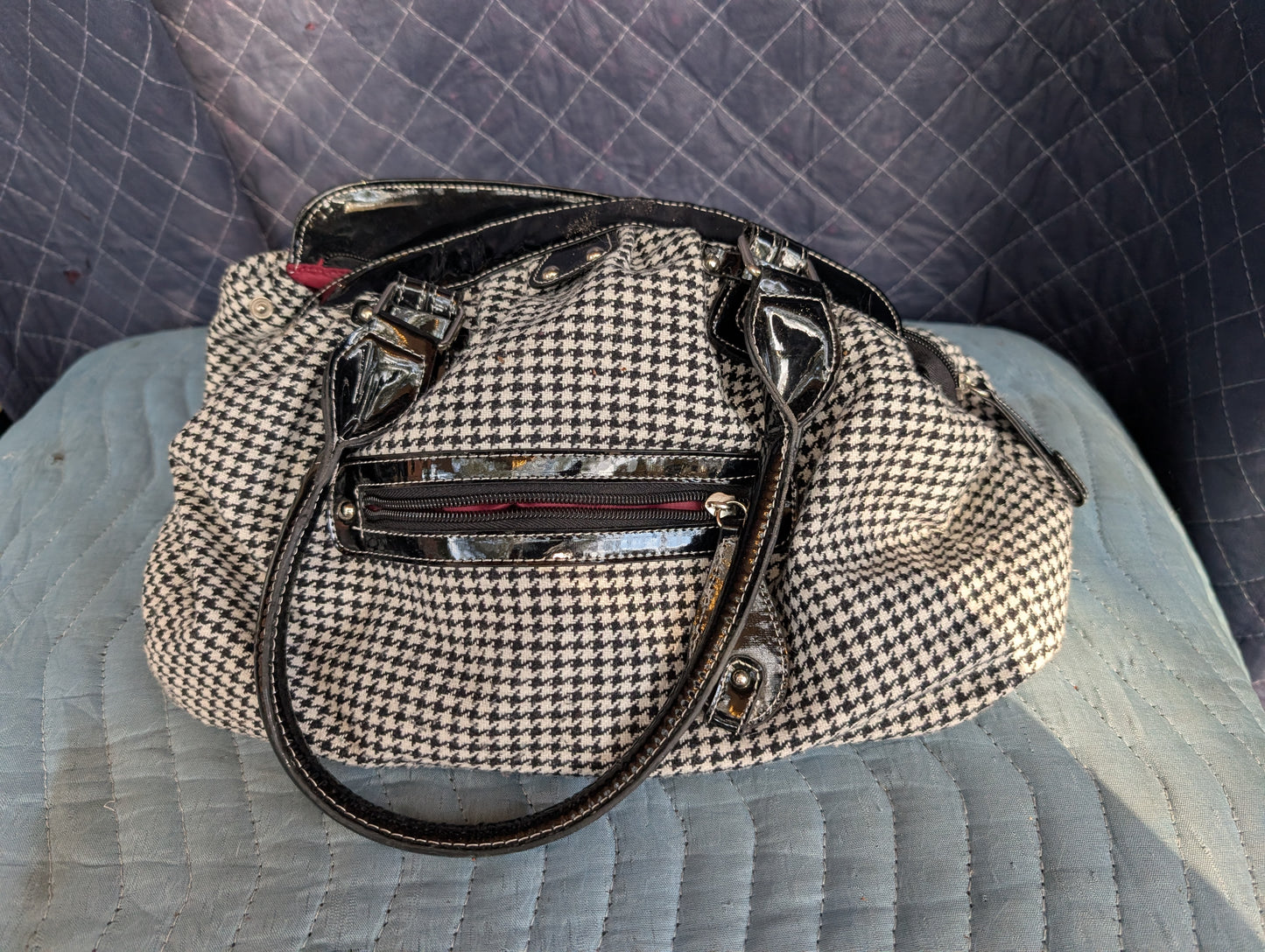 Houndstooth handbag