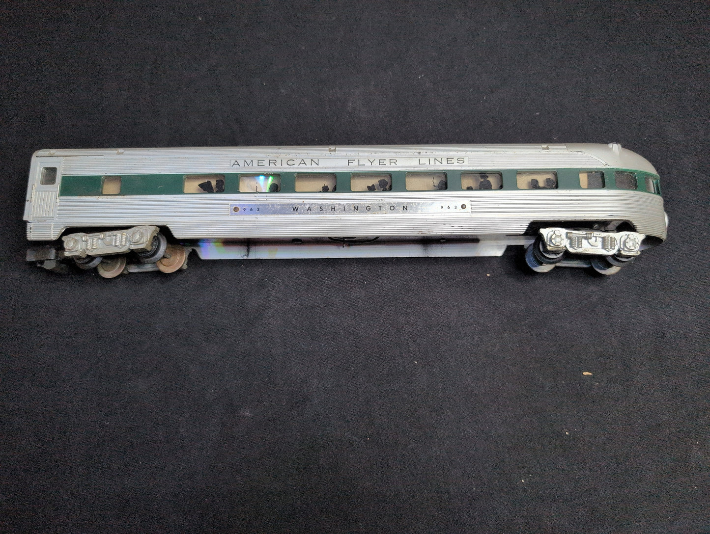 Vintage Gilbert American Flyer #963 "Washington" Observation Car S-Gauge w/ Box