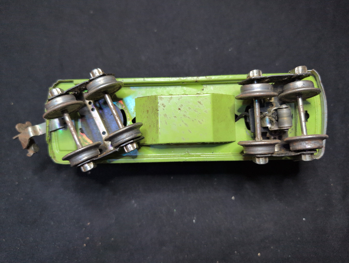 Lionel Pre-war O-Gauge #608 Observation Car Green Tinplate w/ Original Box 608