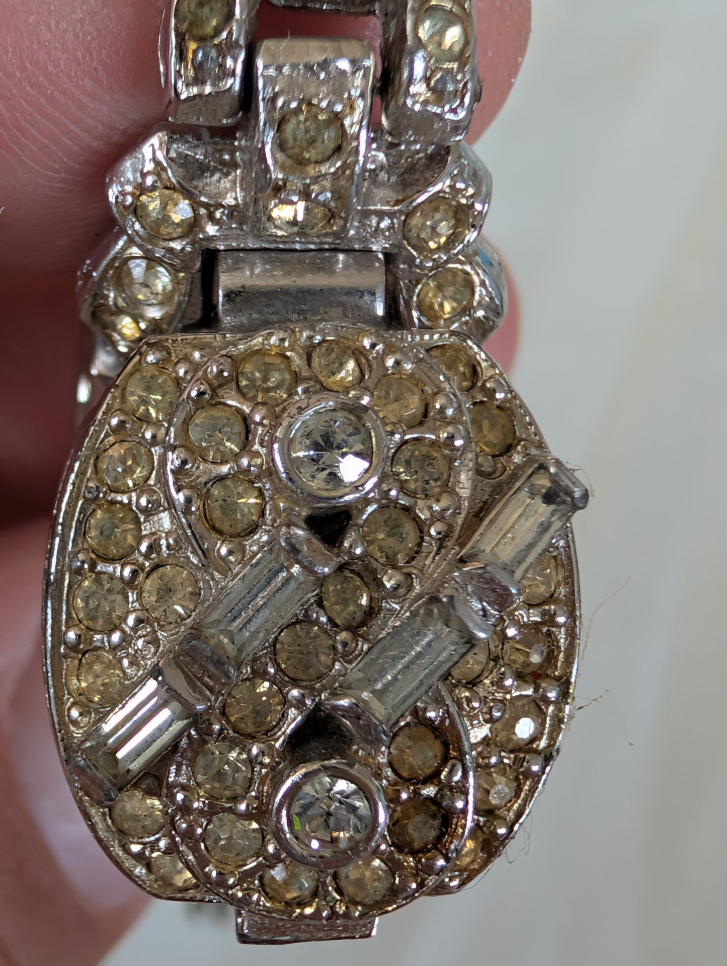 Women's Lucerne Quartz Watch Silver-Tone Rhinestone Bracelet (Untested)