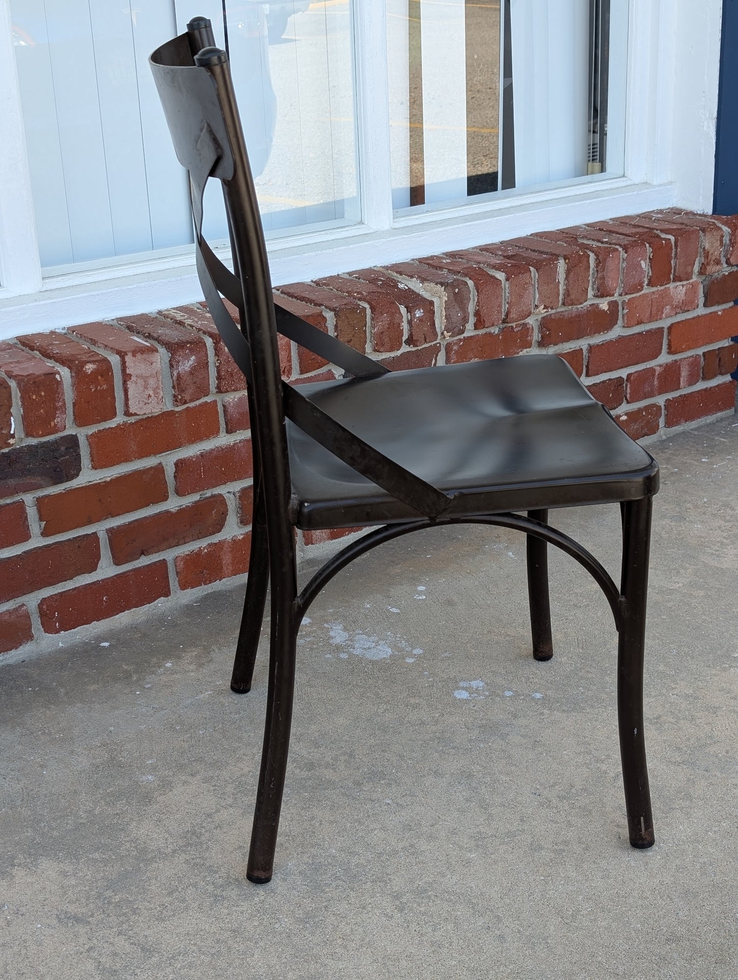 Cross-Back Outdoor, Commercial, Bistro/Event Chair - Metal