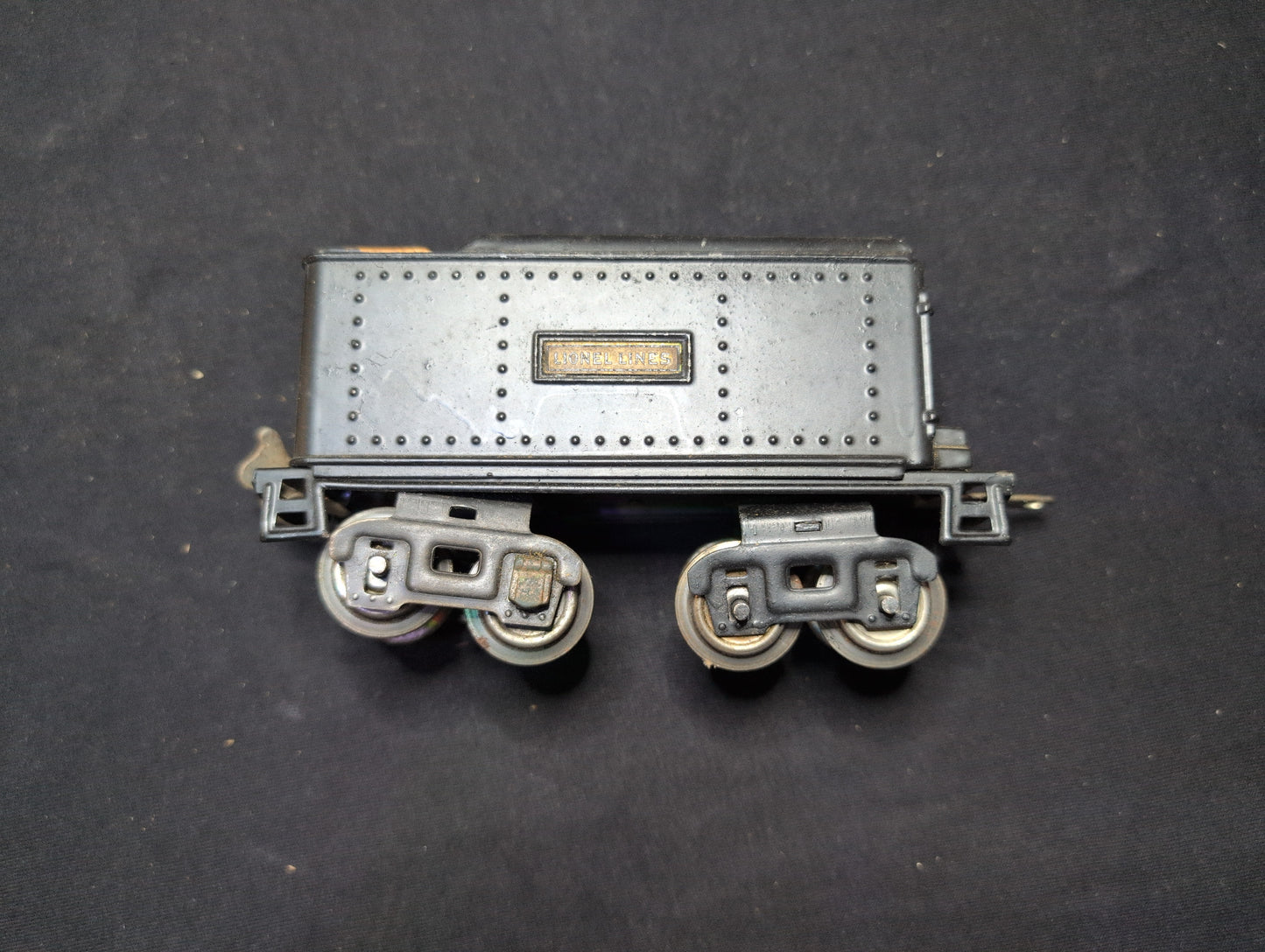 Lionel Pre-war O-Gauge Tinplate Tender 1689T Style Gunmetal Gray 8-Wheel
