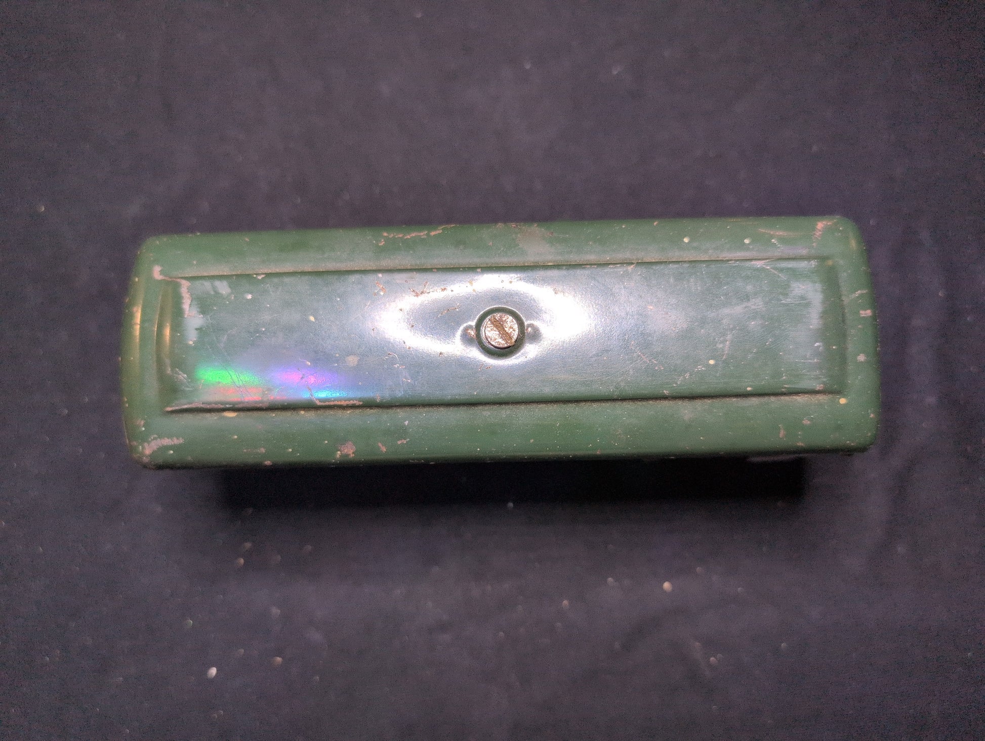 Lionel Pre-war O-Gauge #608 Observation Car Green Tinplate w/ Original Box 608